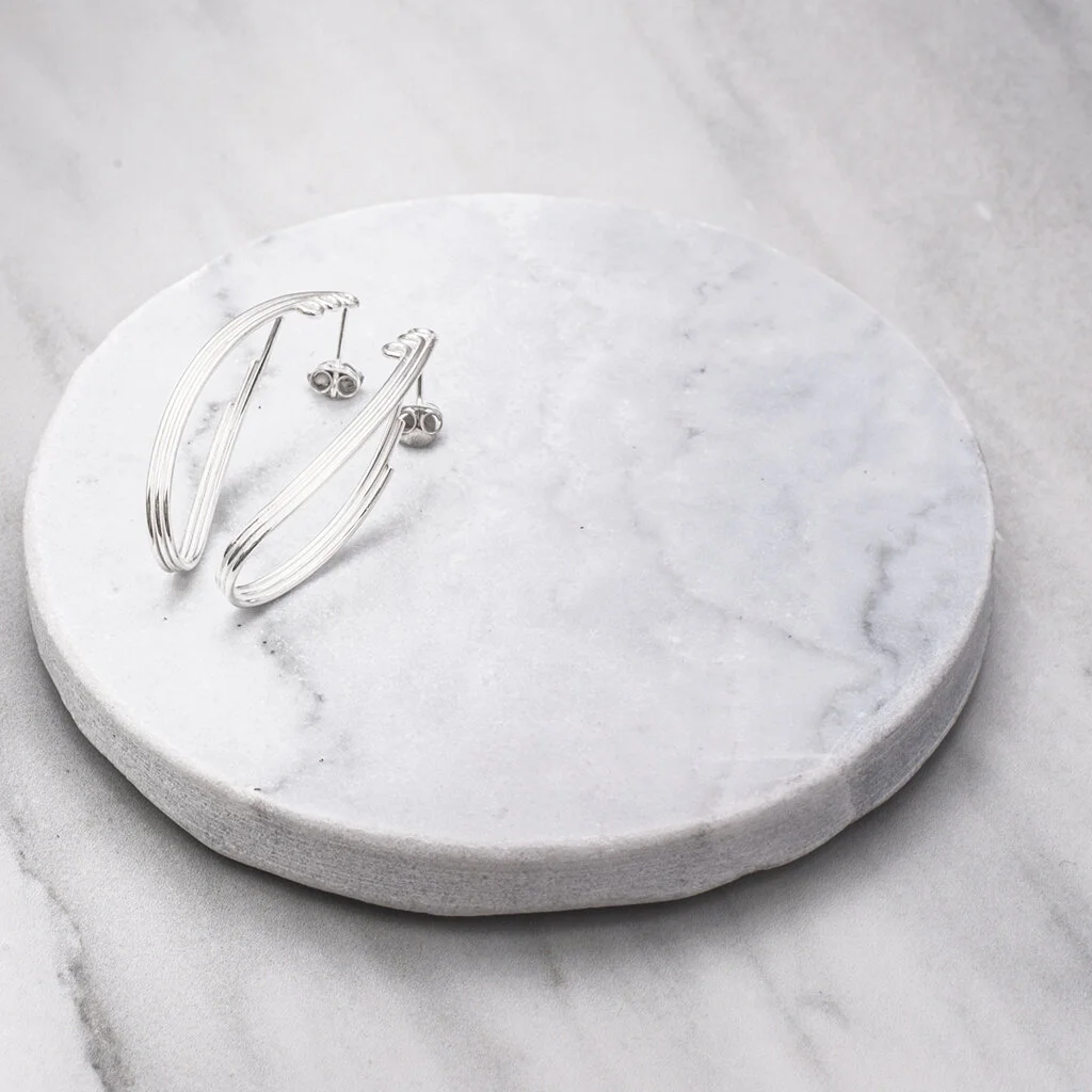 Linear Teardrop Large Stud Earring.jpg