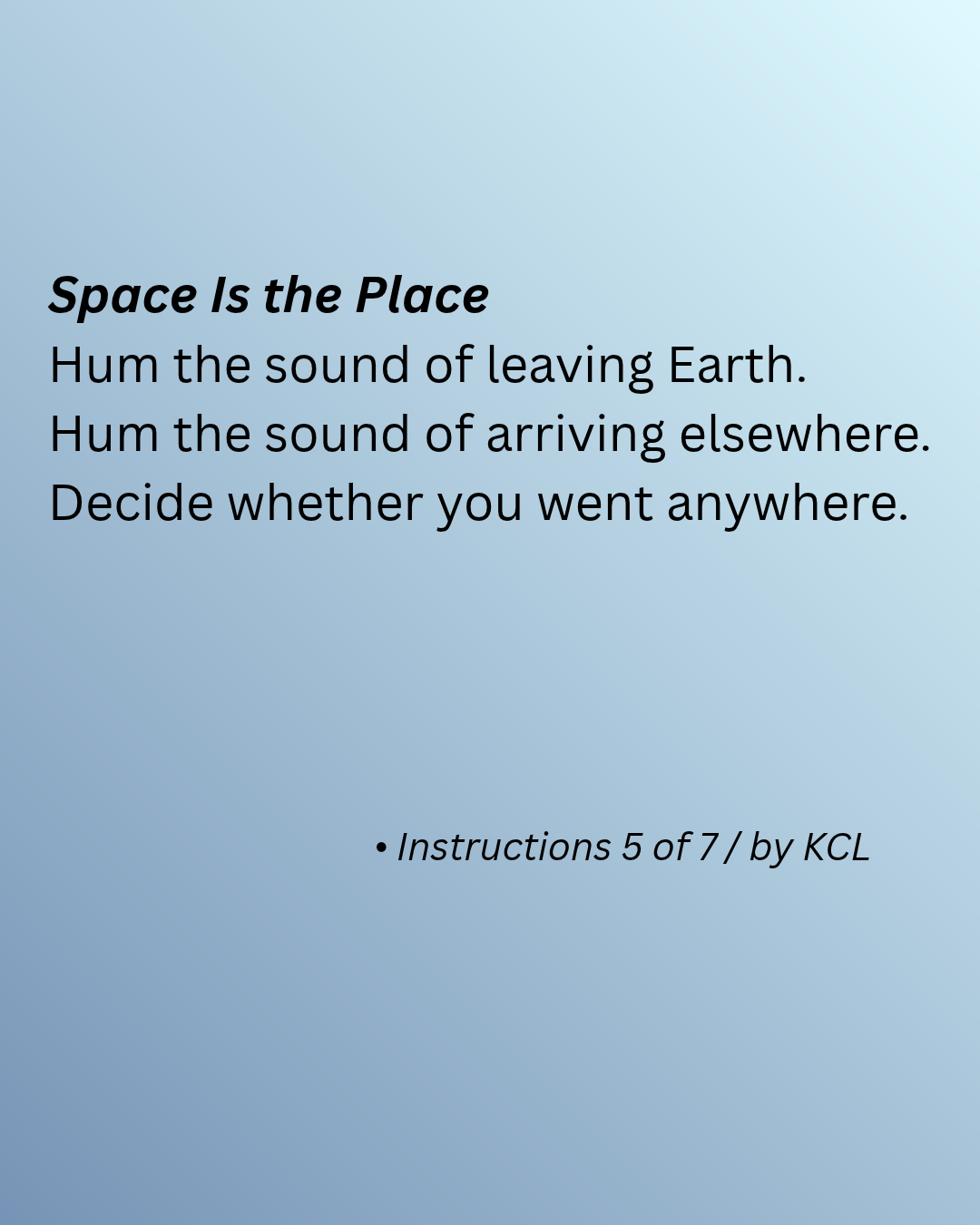 Instructions
