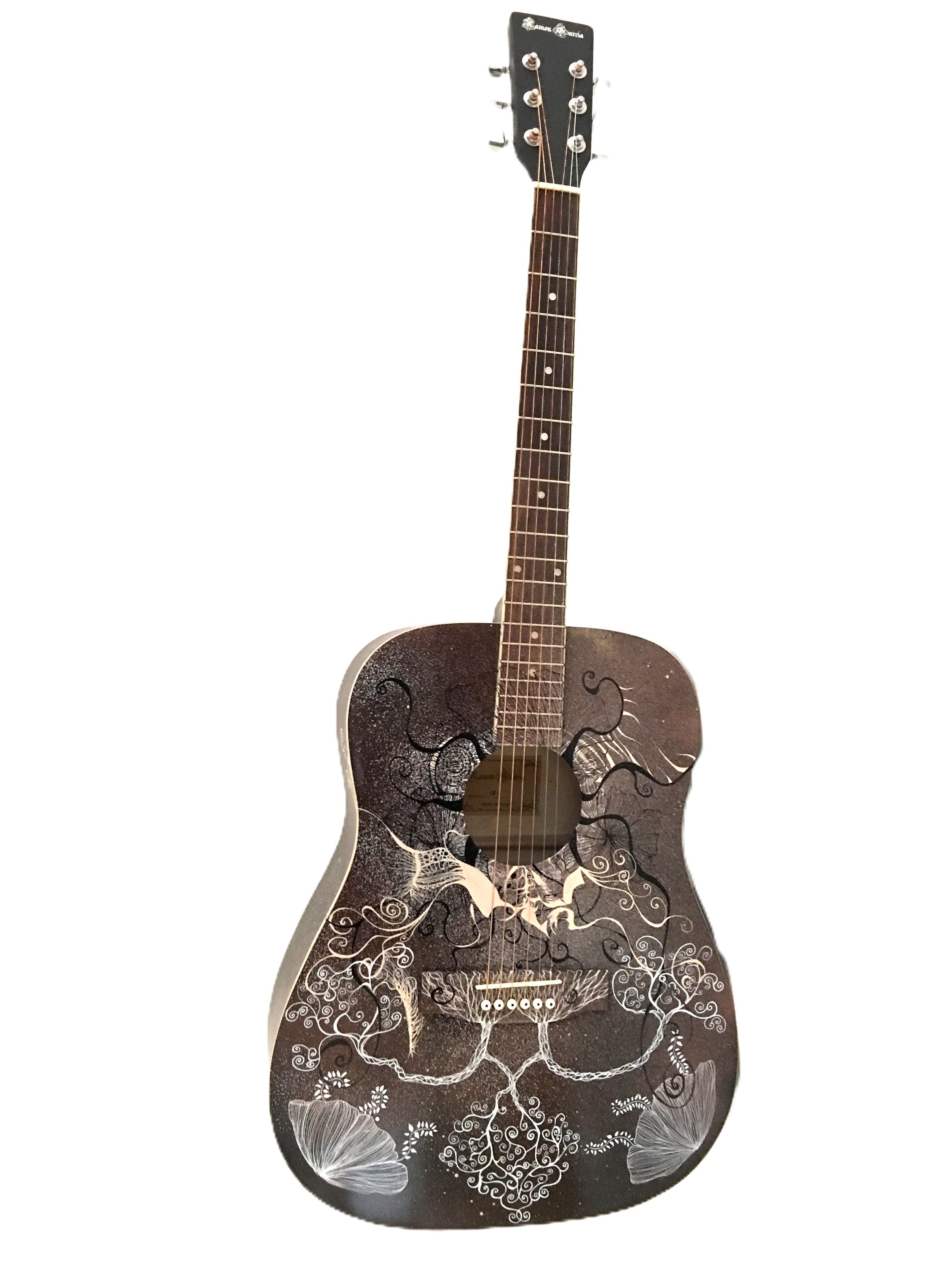 Flower design Guitar