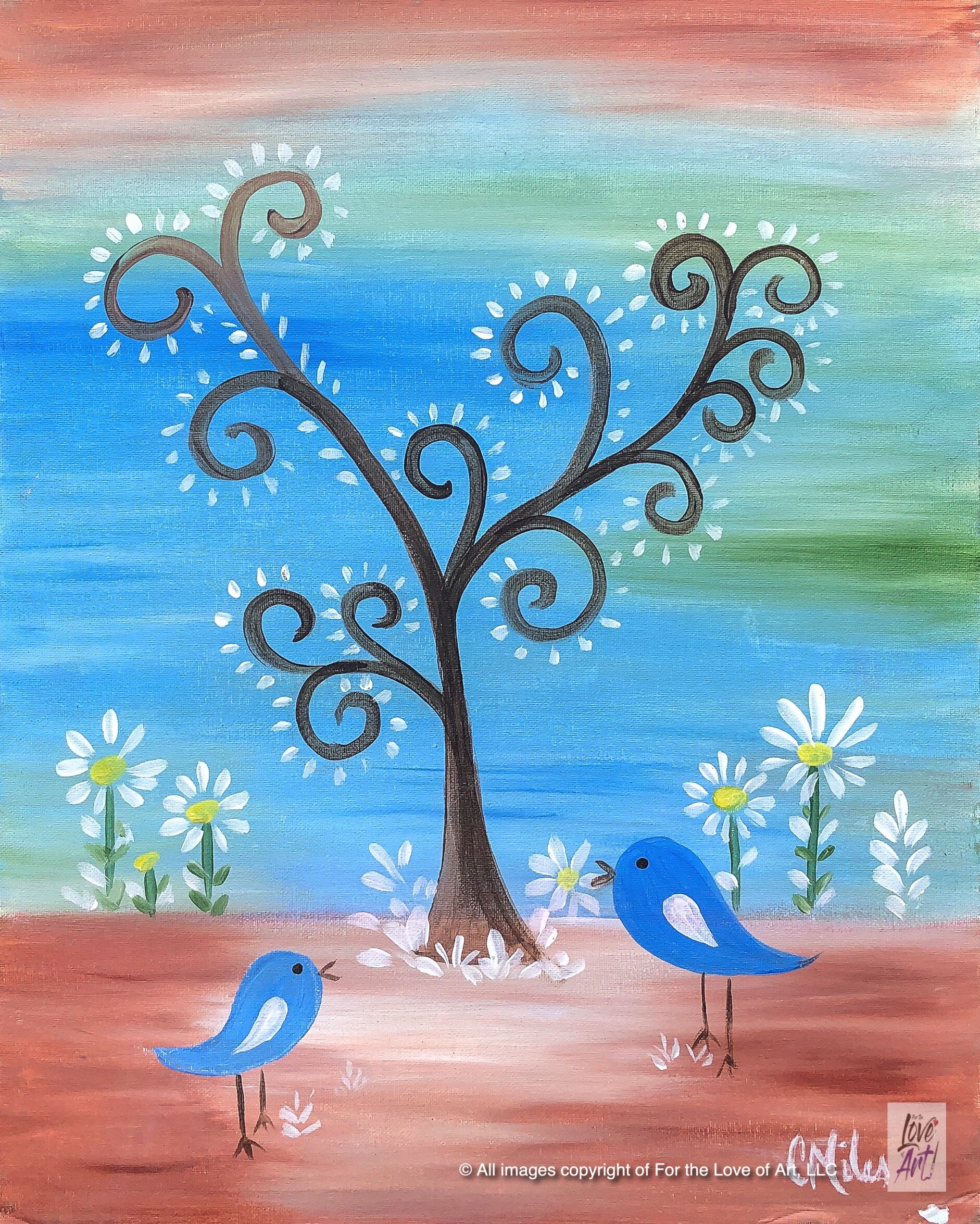 Folk Art Birds