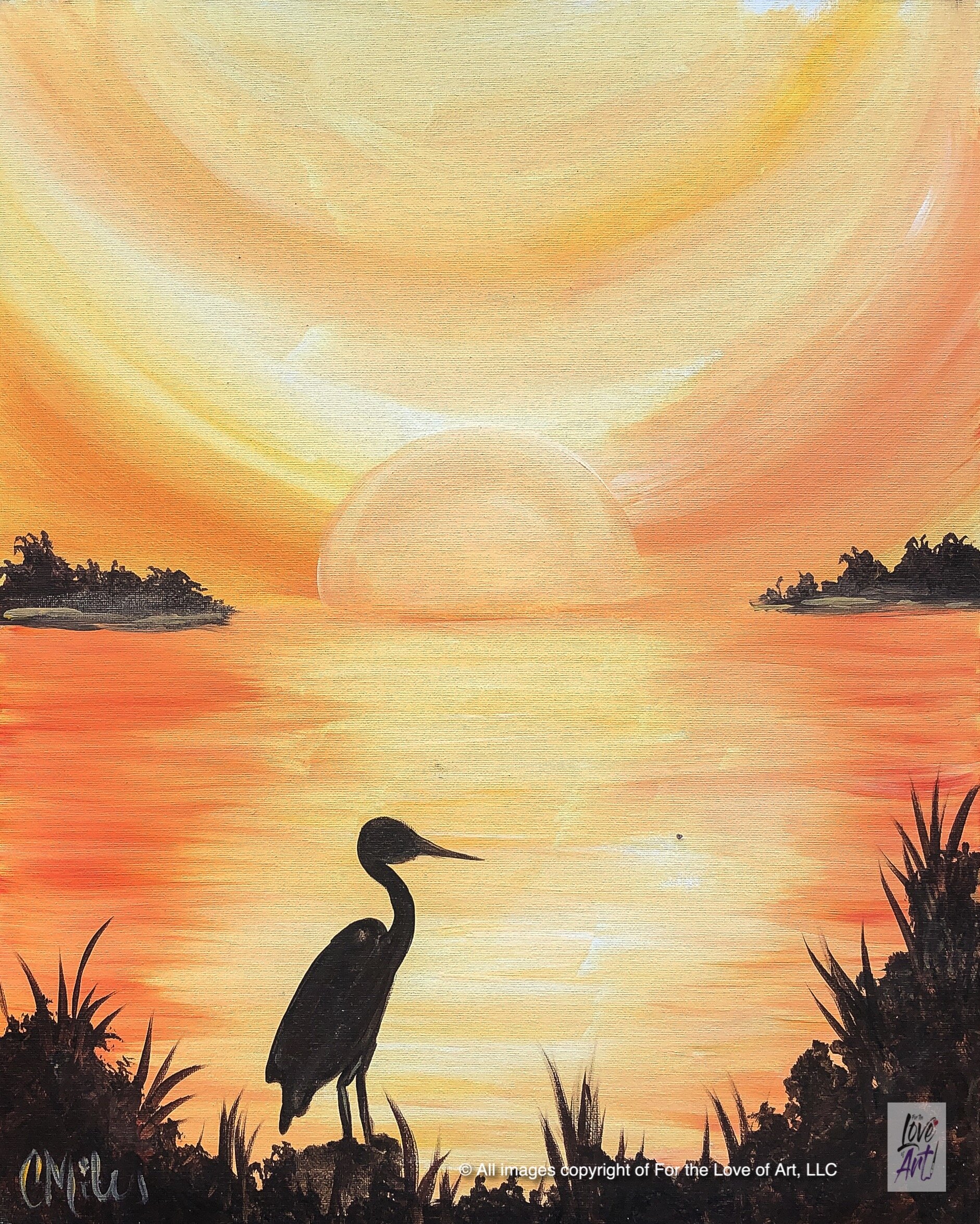 Egret Sunrise