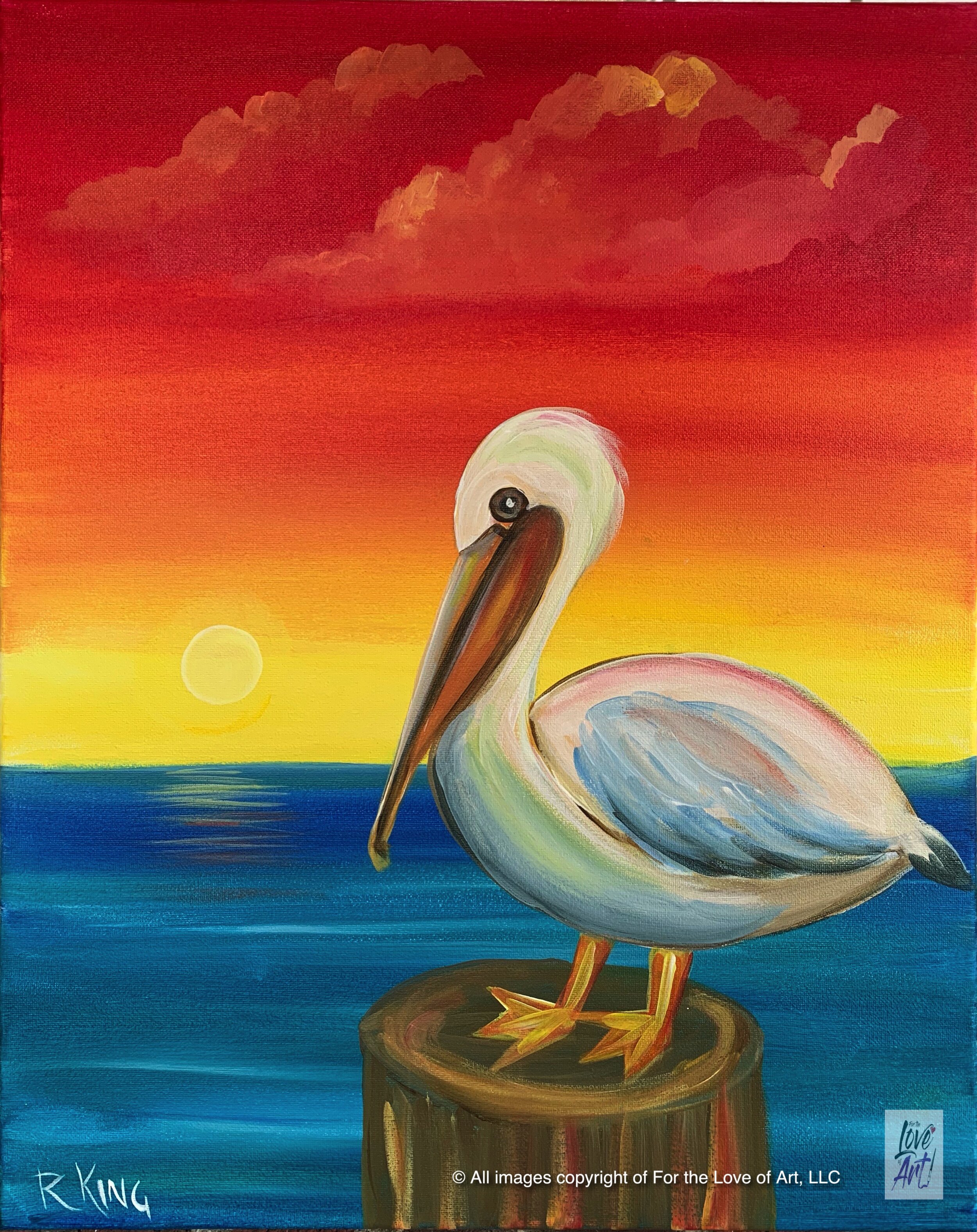 Pelican Sunset