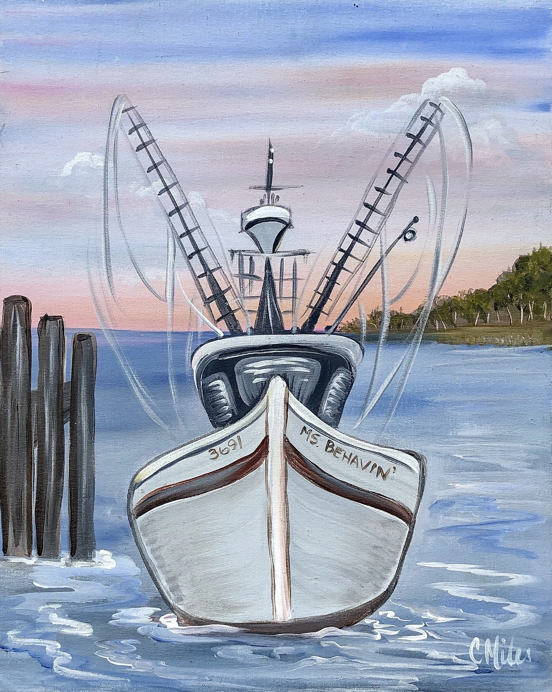Paint and Sip @ Two Blokes Brewing: Shrimp Boat ($37pp)