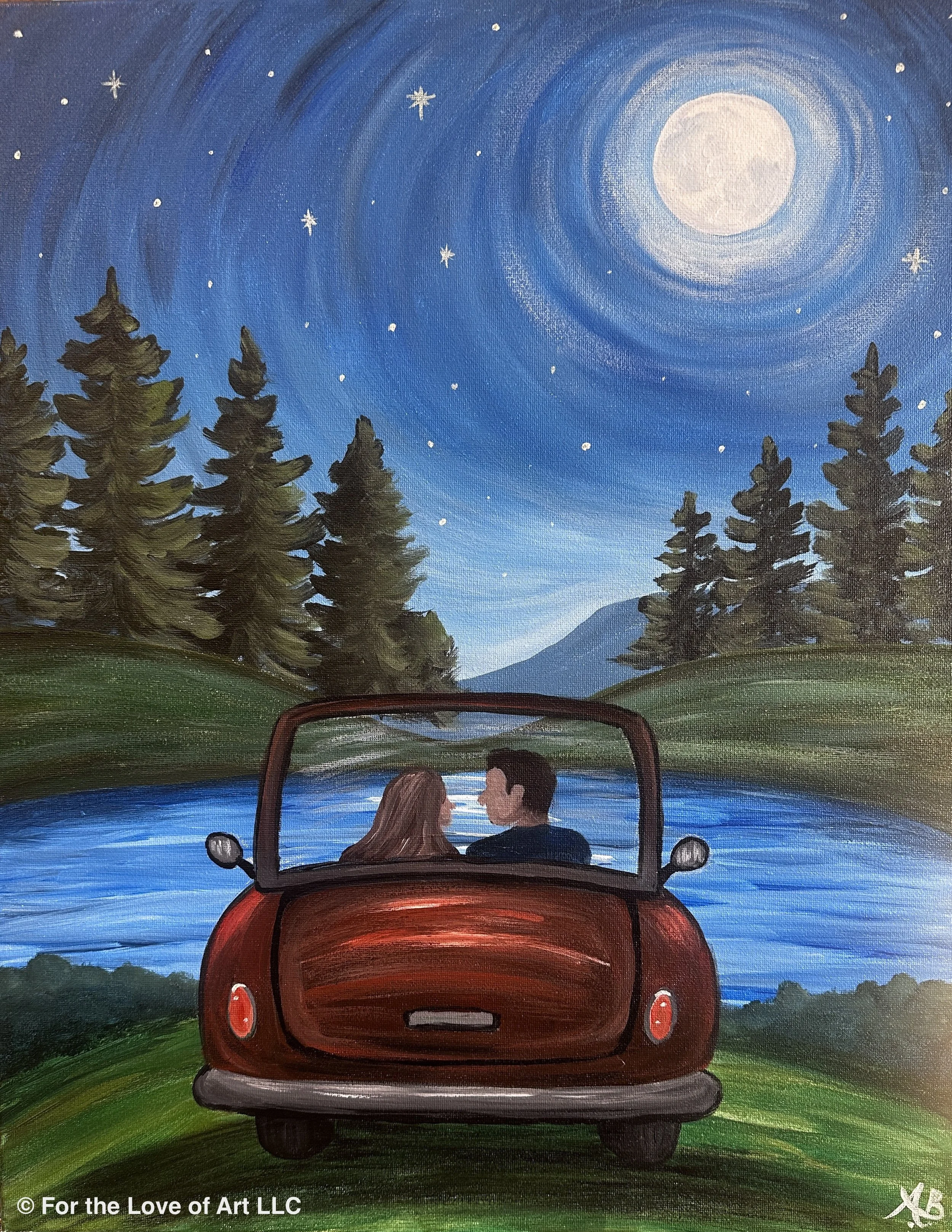 Paint and Sip @ Two Blokes Brewing: Love You to the Moon and Back ($40pp)