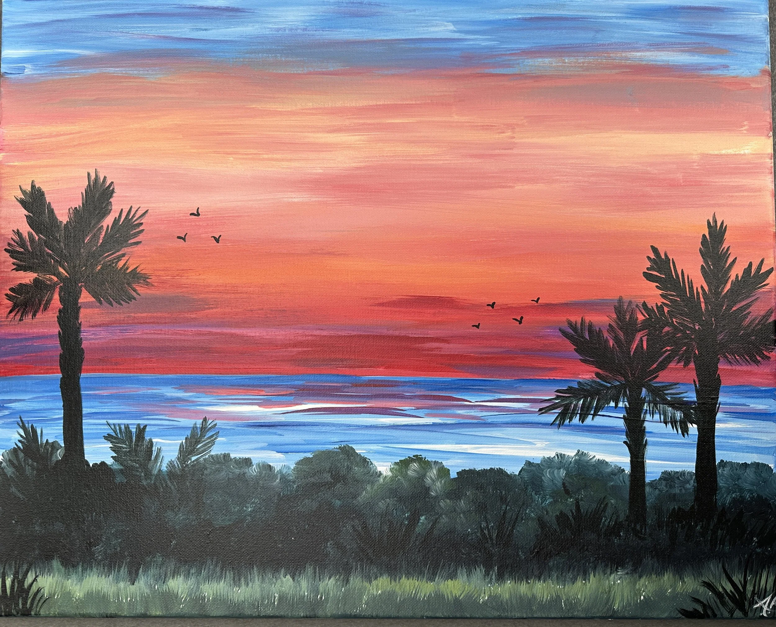 NEW!! Paint &amp; Sip @ Benne's by Peninsula Grill: Kiawah Island Sanctuary