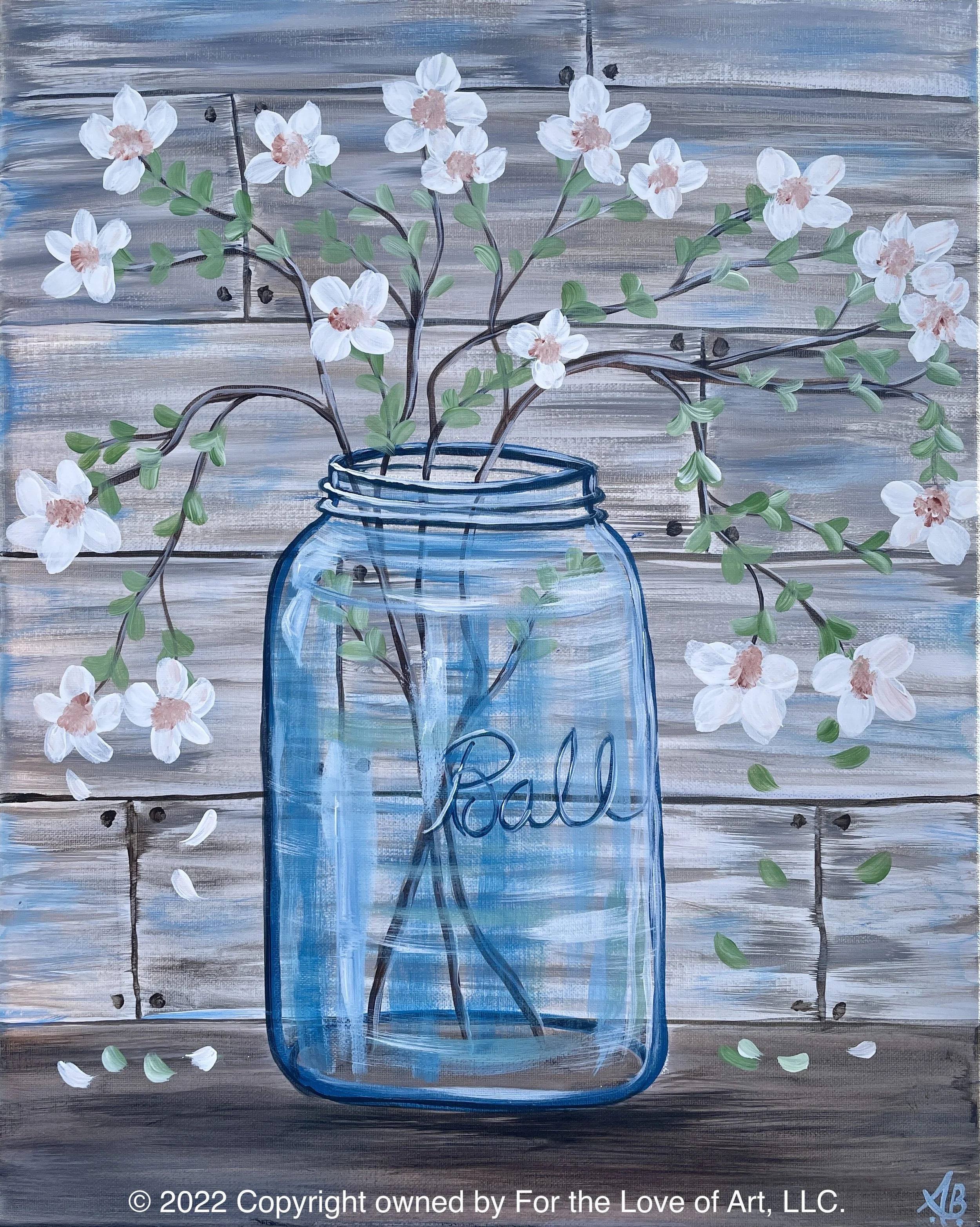 Paint &amp; Sip @ Ruby Sunshine Restaurant (Downtown): Country Blooms