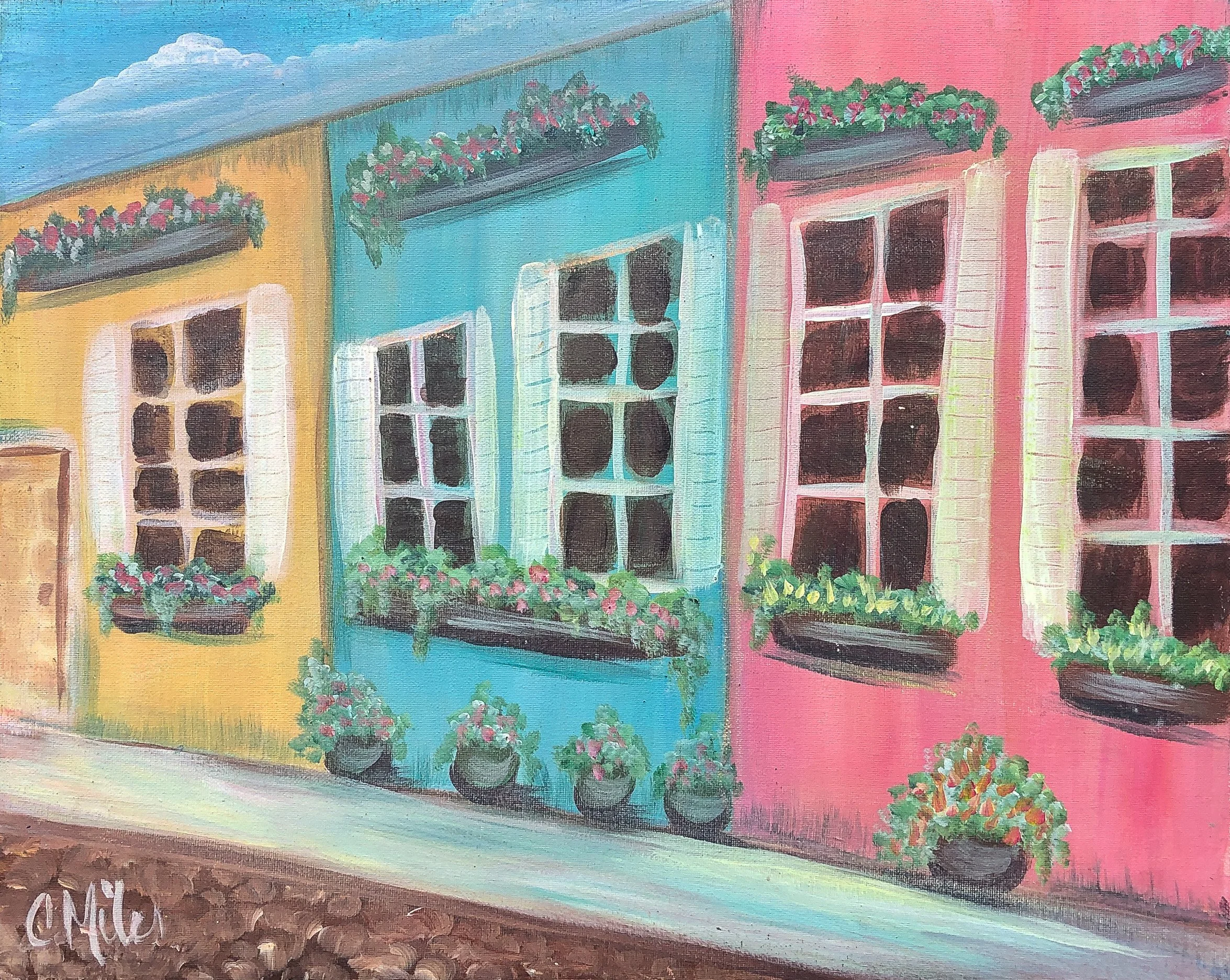 NEW!! Paint &amp; Sip @ Benne's by Peninsula Grill: Charleston Sidewalk