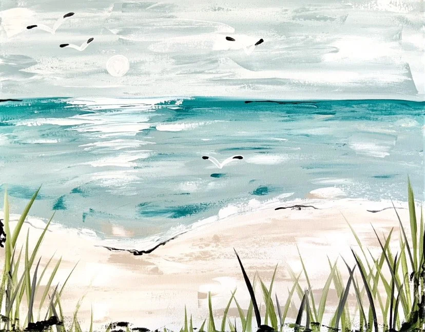 Paint &amp; Sip @ Dashi Wine Bar and Emporium: By the Sea