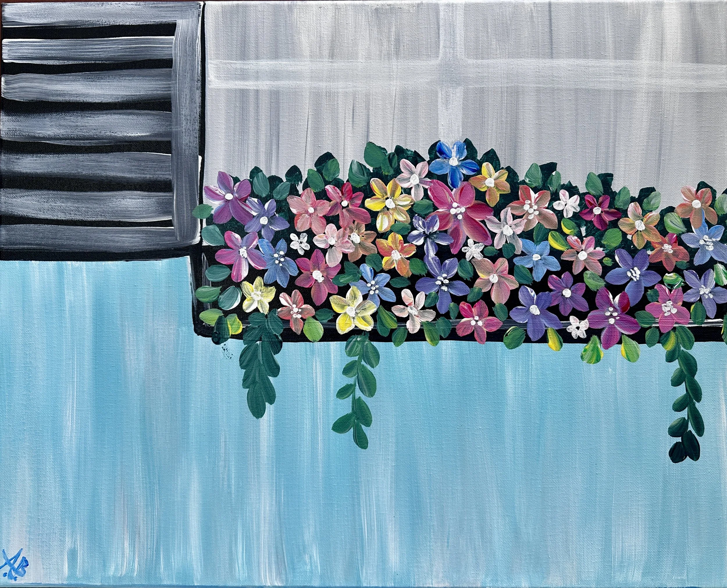 Paint &amp; Sip @ Ruby Sunshine Restaurant (Downtown): Charleston Window Box (Pick your colors)