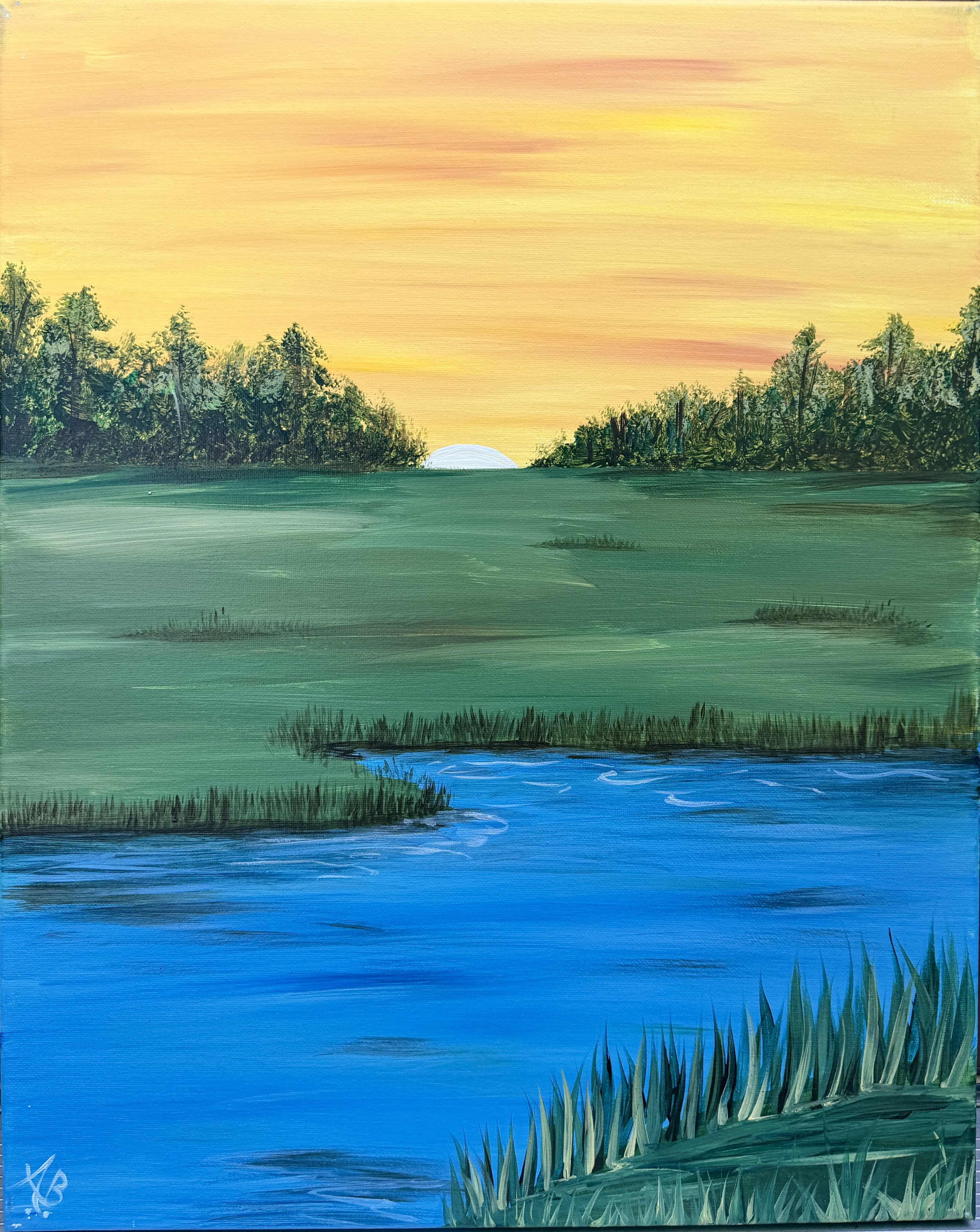 Paint and Sip Event @ Two Blokes Brewing: Coastal Sunrise