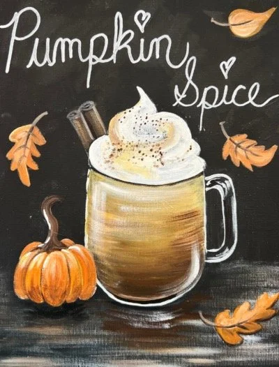 Paint &amp; Sip @ Ruby Sunshine Restaurant (Downtown): Pumpkin Spice