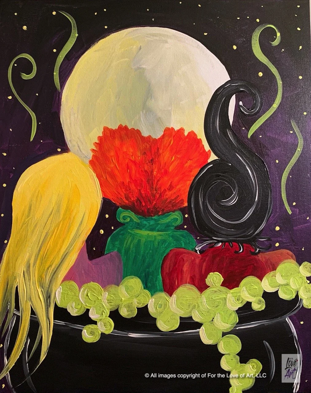 Paint and Sip Event @ Two Blokes Brewing: Hocus Pocus (No experience needed)