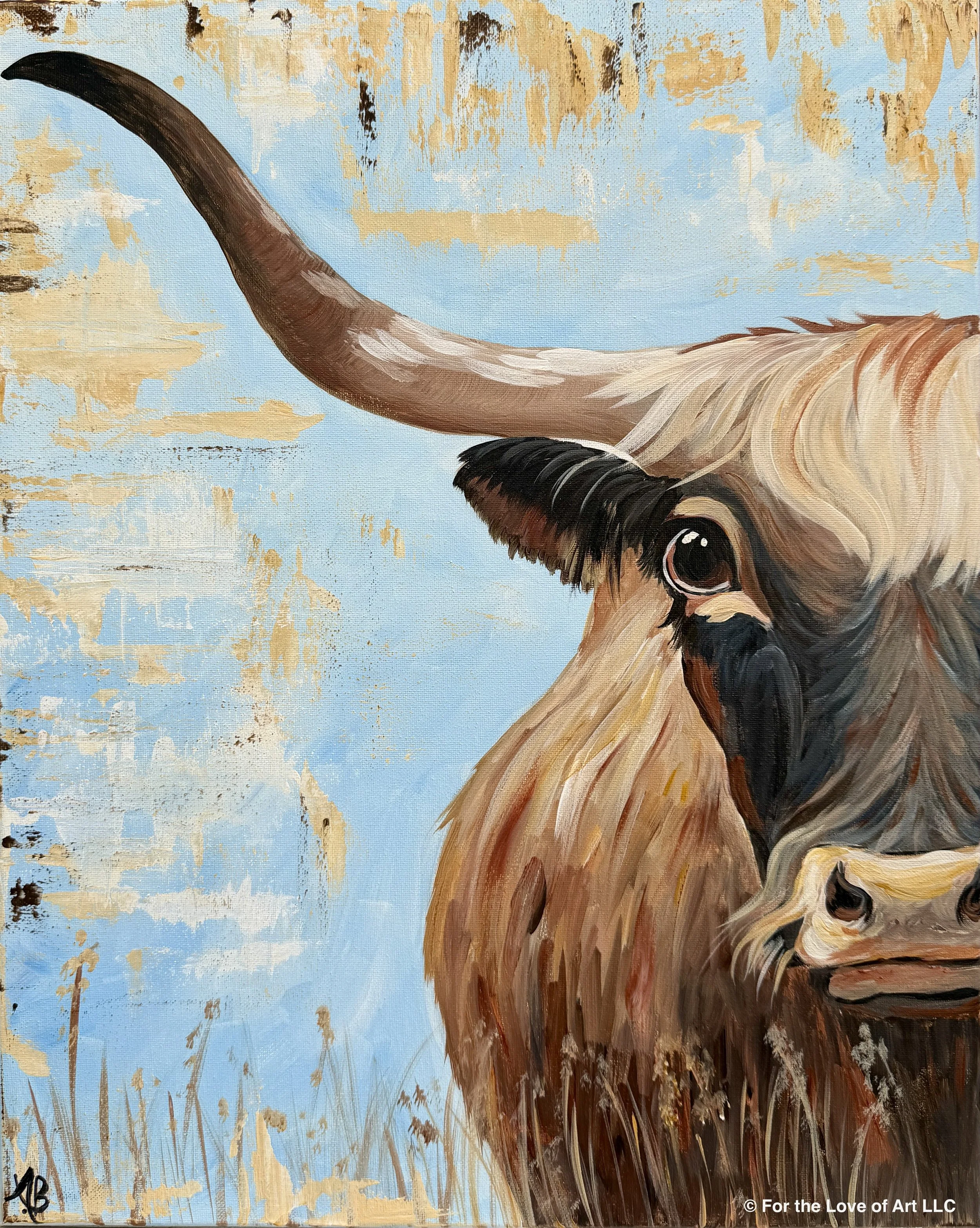 Paint &amp; Sip @ Dashi Wine Bar and Emporium: Longhorn
