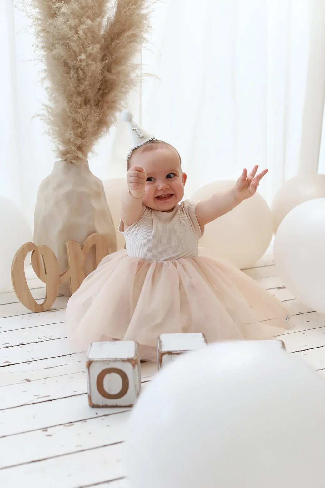 baby eerste verjaardag fotoshoot