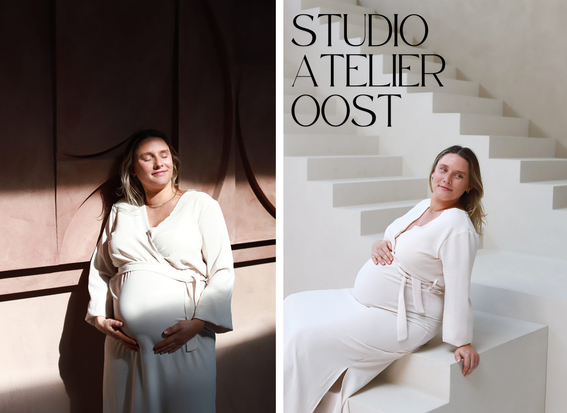 Maternity photoshoot Atelier Oost Amsterdam
