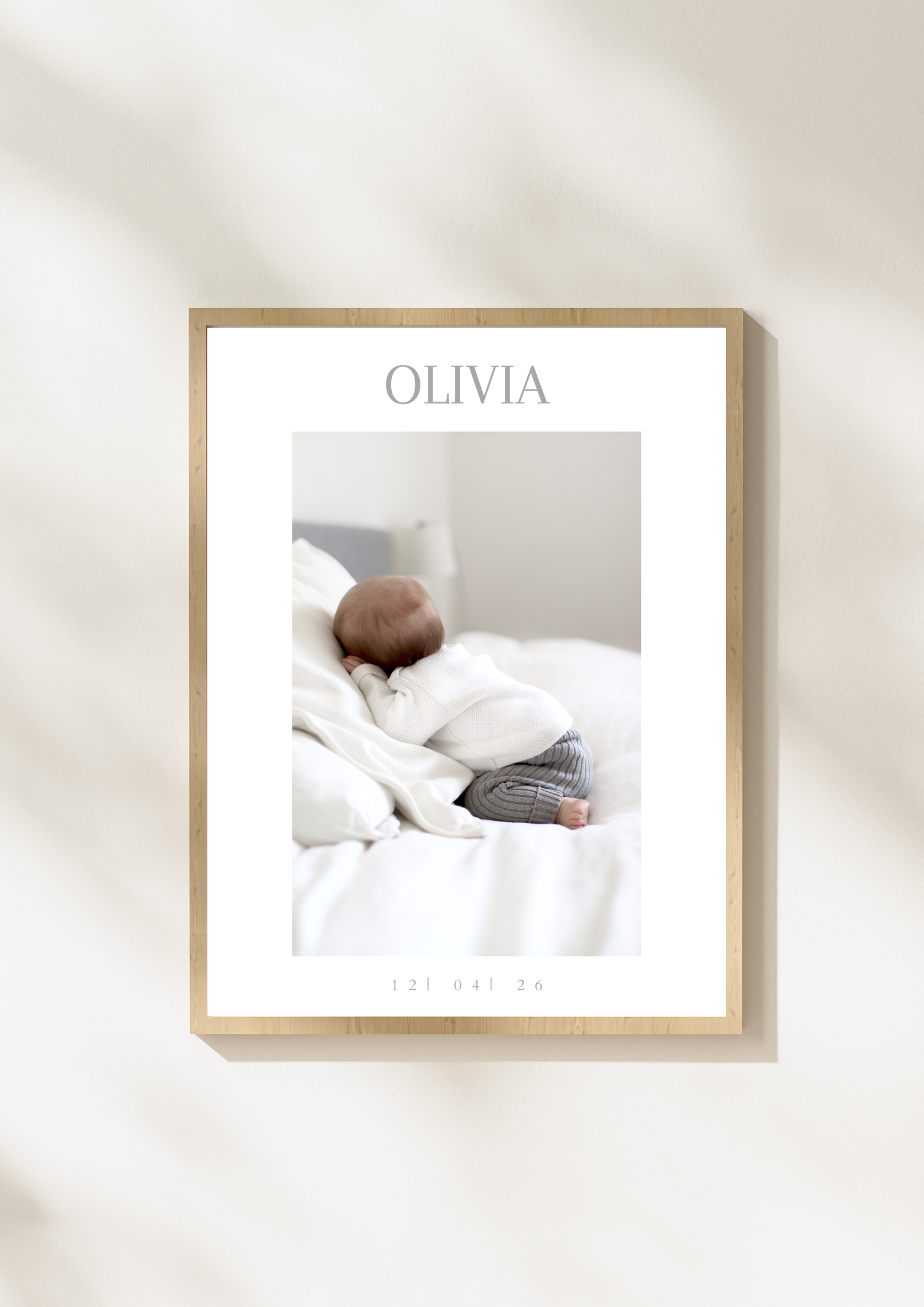 Geboorte poster gepersonaliseerd baby kraamcadeau