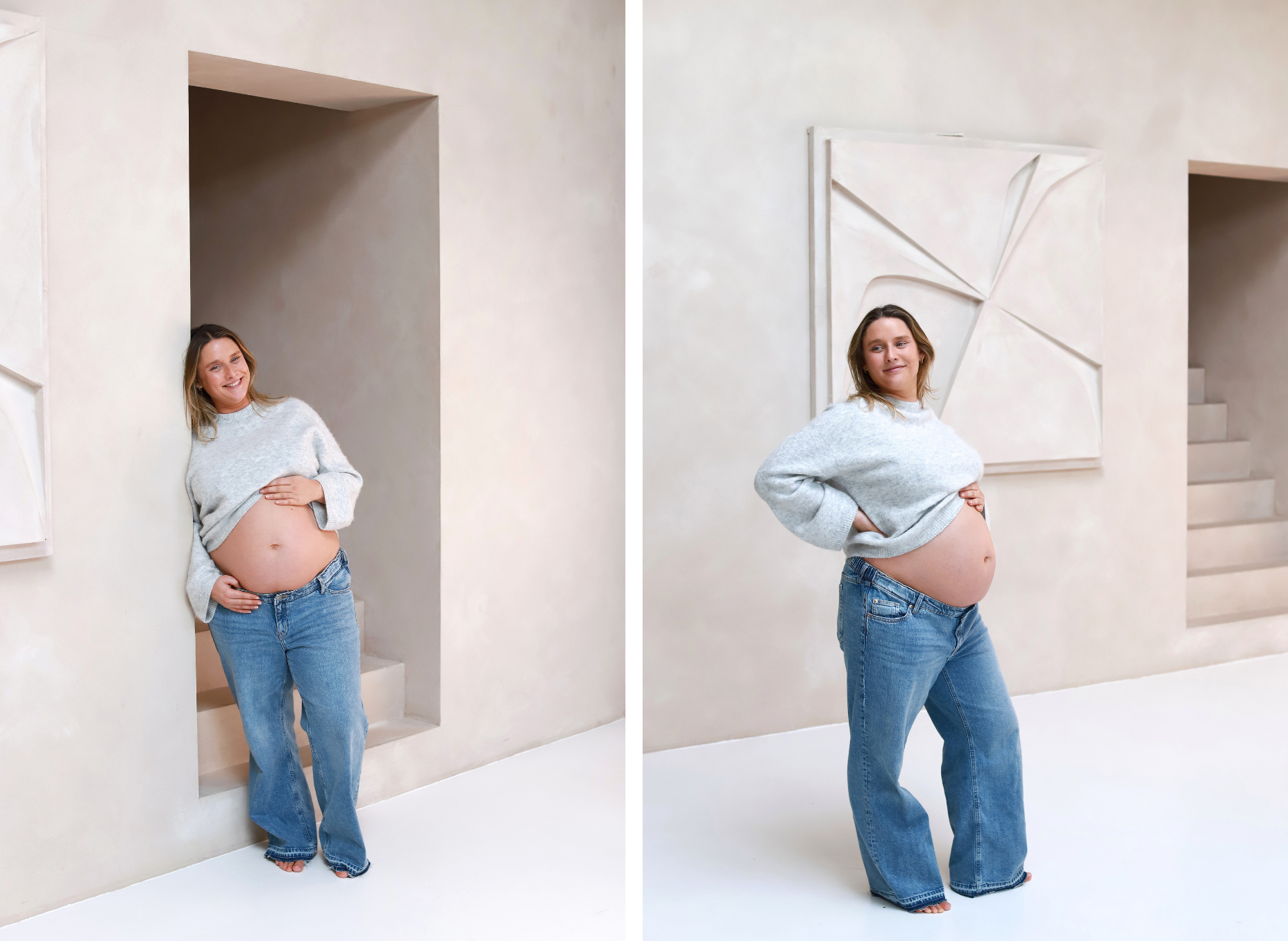 Atelier oost Amsterdam studio zwangerschaps fotoshoot