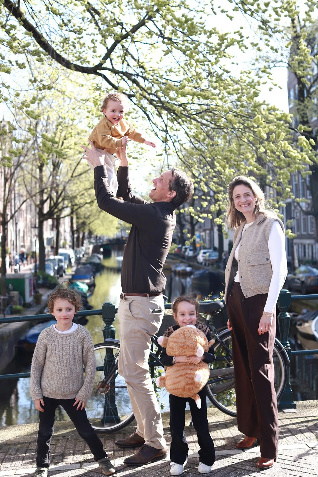 Gezin shoot Amsterdam Jordaan grachten