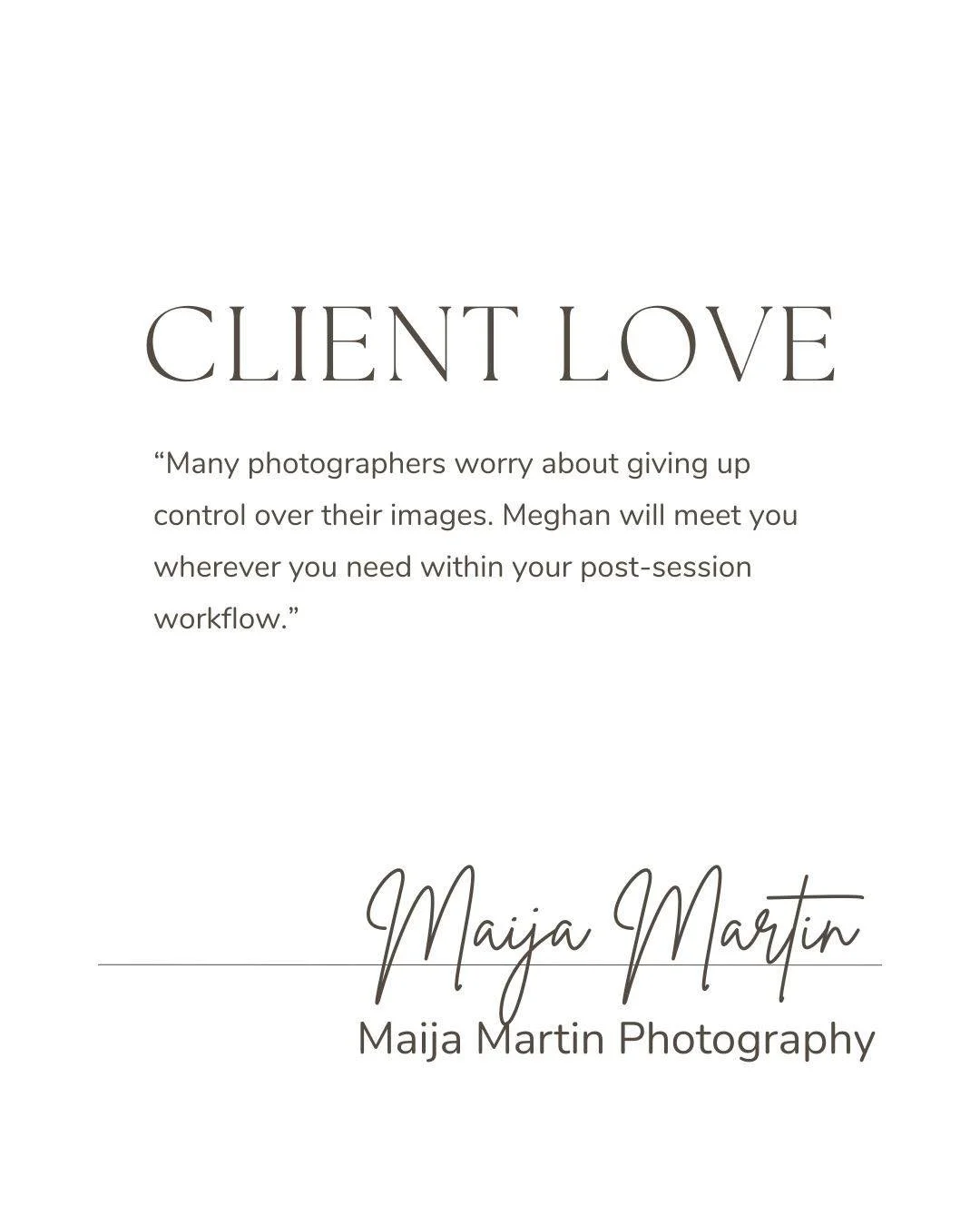 Worried about giving up control?  You don&rsquo;t have to.  I work within your workflow, not against it.  Partnership means flexibility. 

📷 maijamartinphotography