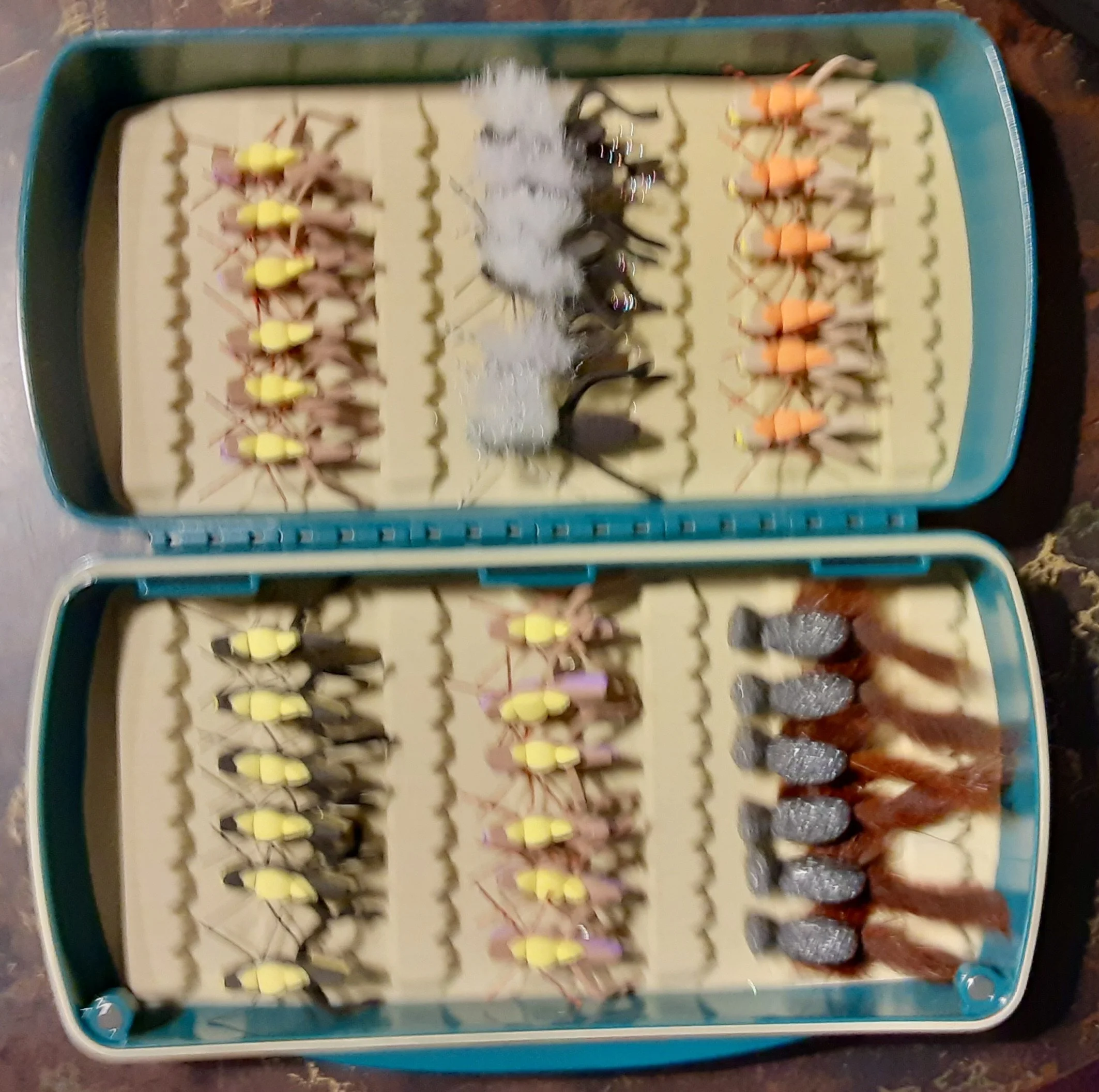 #017 • 1 FLY BOX WITH FLIES TIED BY RICHARD PILATZKE