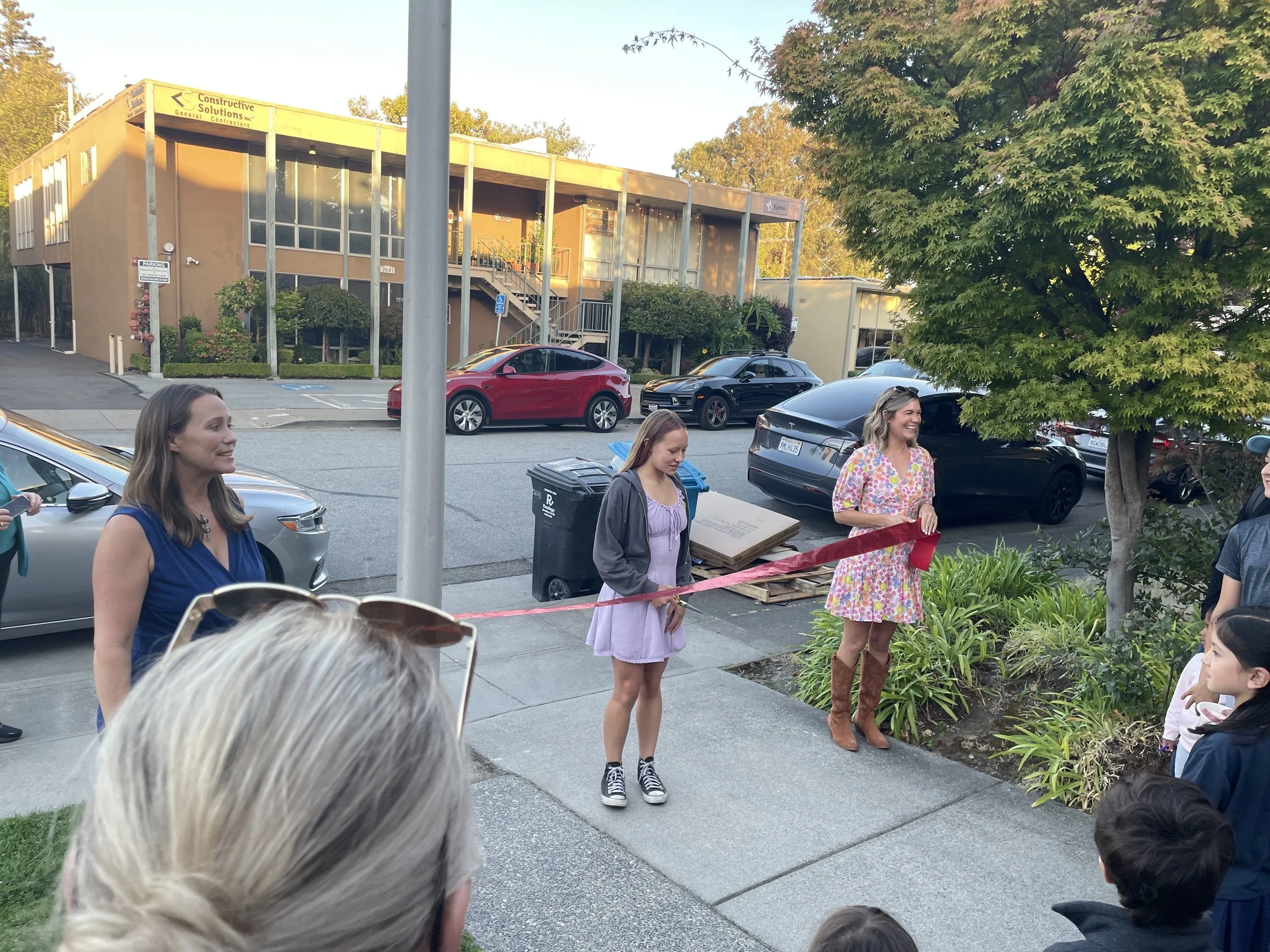 Students, teachers, and families gathered for a school ribbon-cutting ceremony..jpg