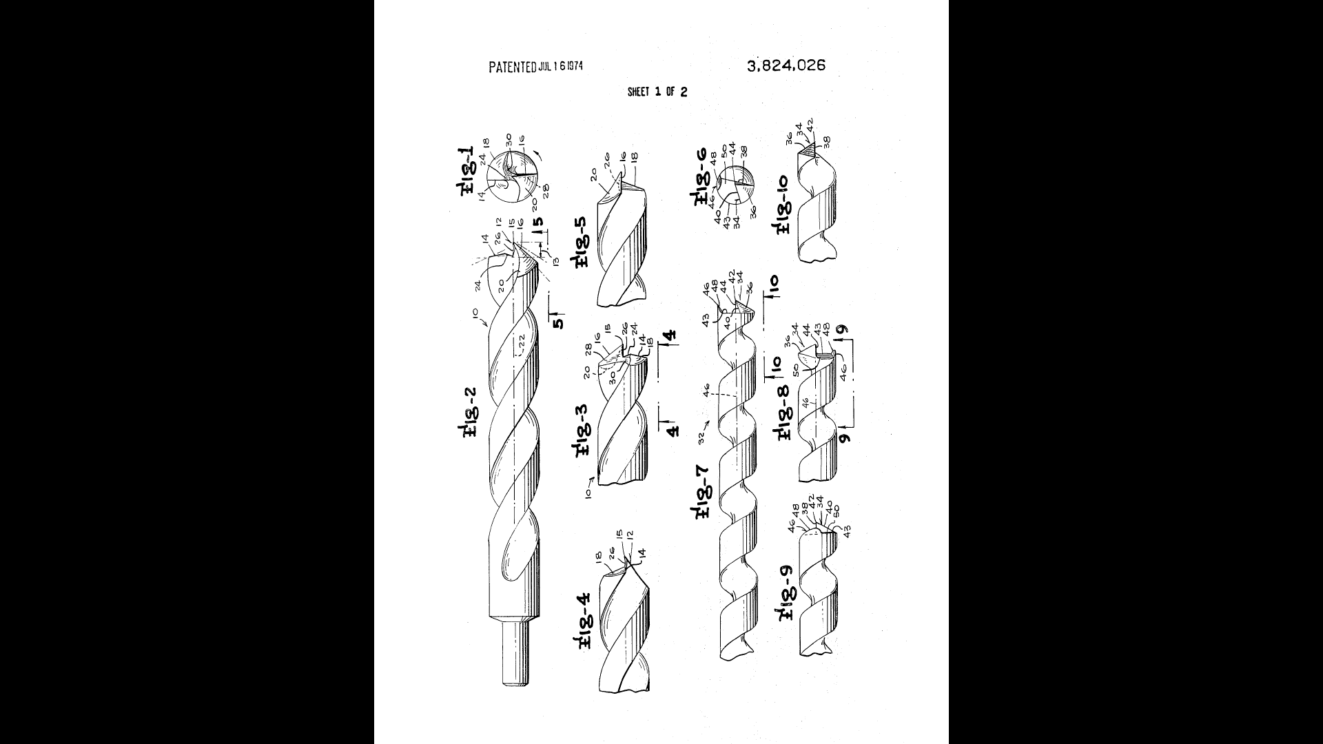 Tom Gaskins Patent No. 3,824,026