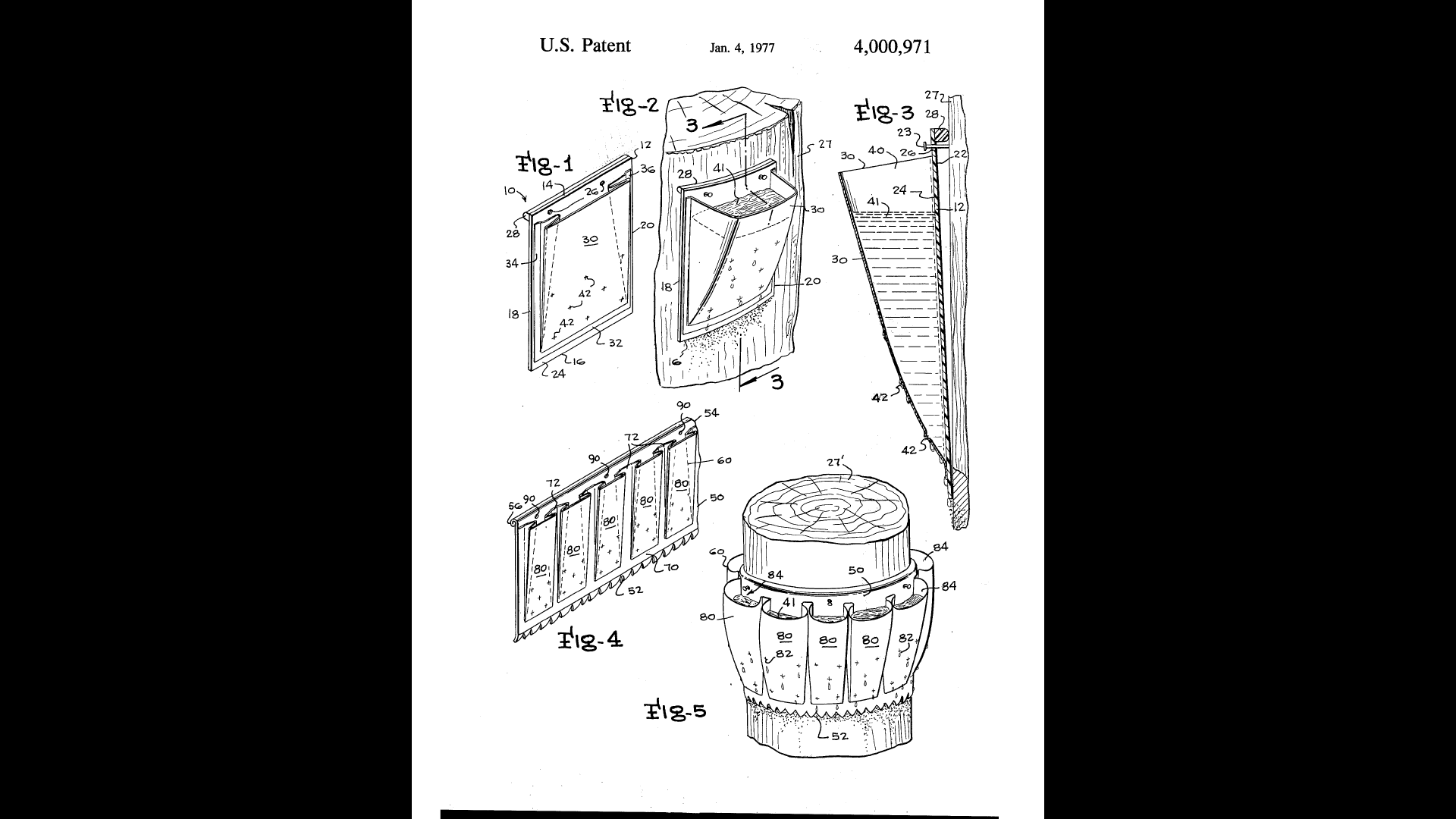 Tom Gaskins Patent No. 4,000,971