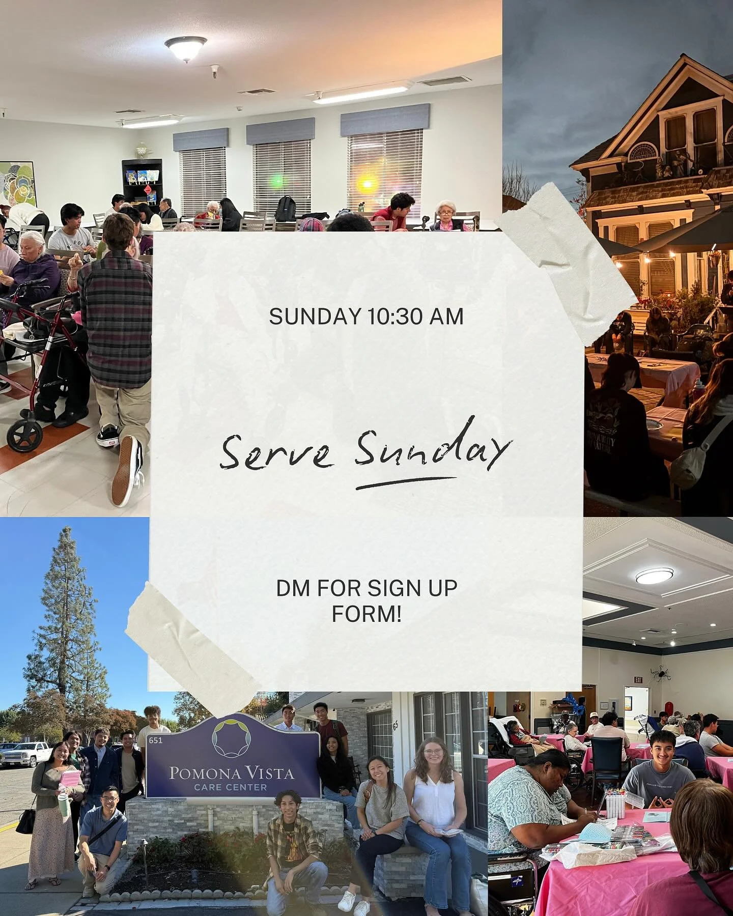 join us for serve sunday at 11/23 from 10:30-11:30am then we&rsquo;ll post fellowship all together

DM for sign up form! see u there! 🙉