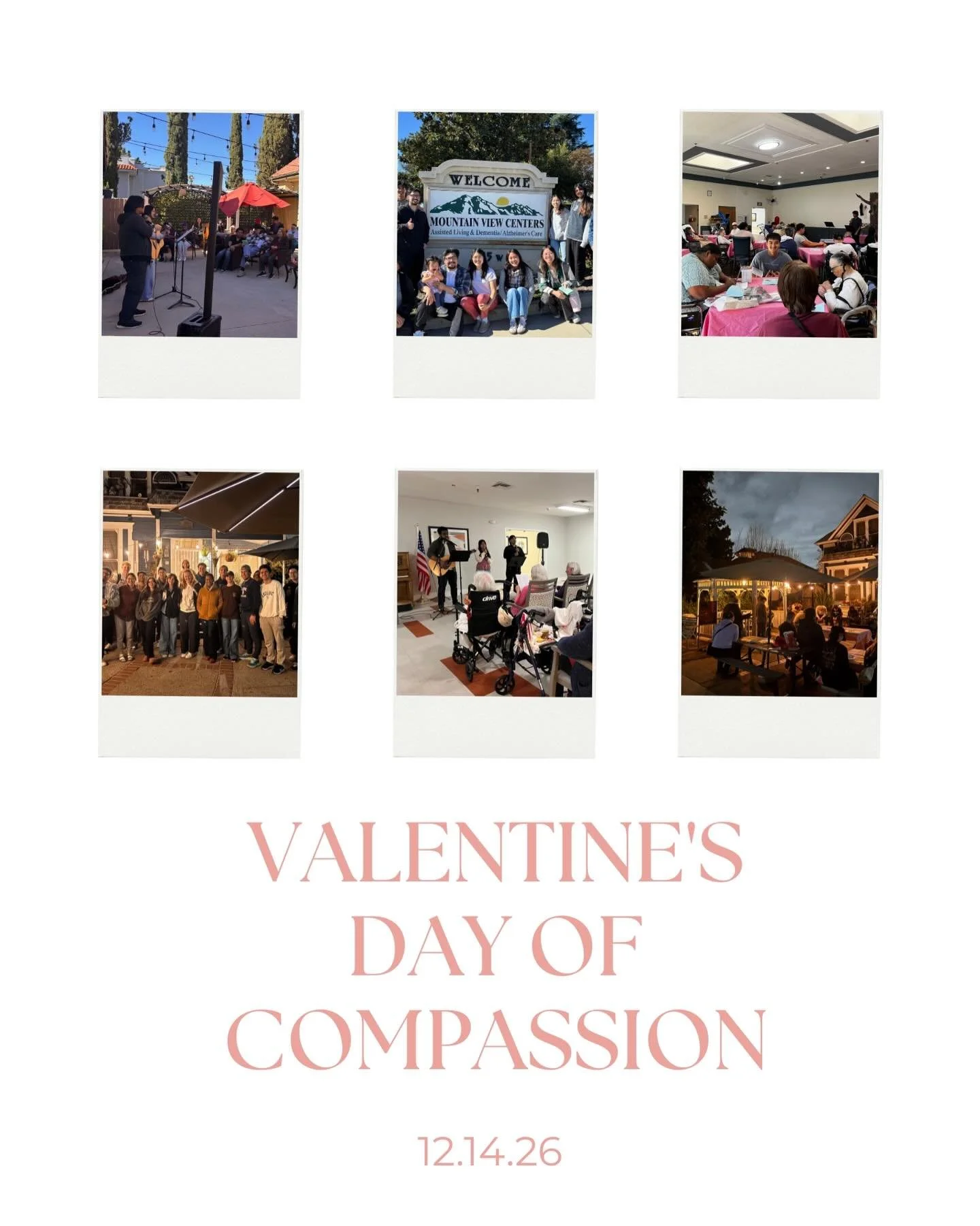 Every year, we have a tradition of going out to serve members of our community who tend to be forgotten on this day and to celebrate a different kind of love - God&rsquo;s love! 

DM us with your phone number if you would like to participate, and we 