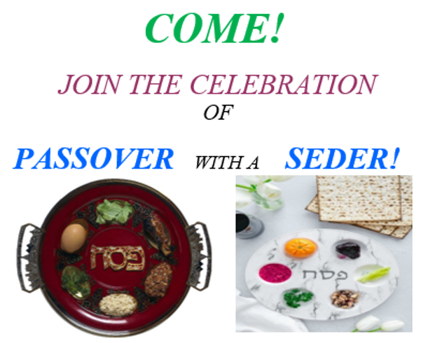 Horizon UU Annual Passover Seder Potluck Dinner