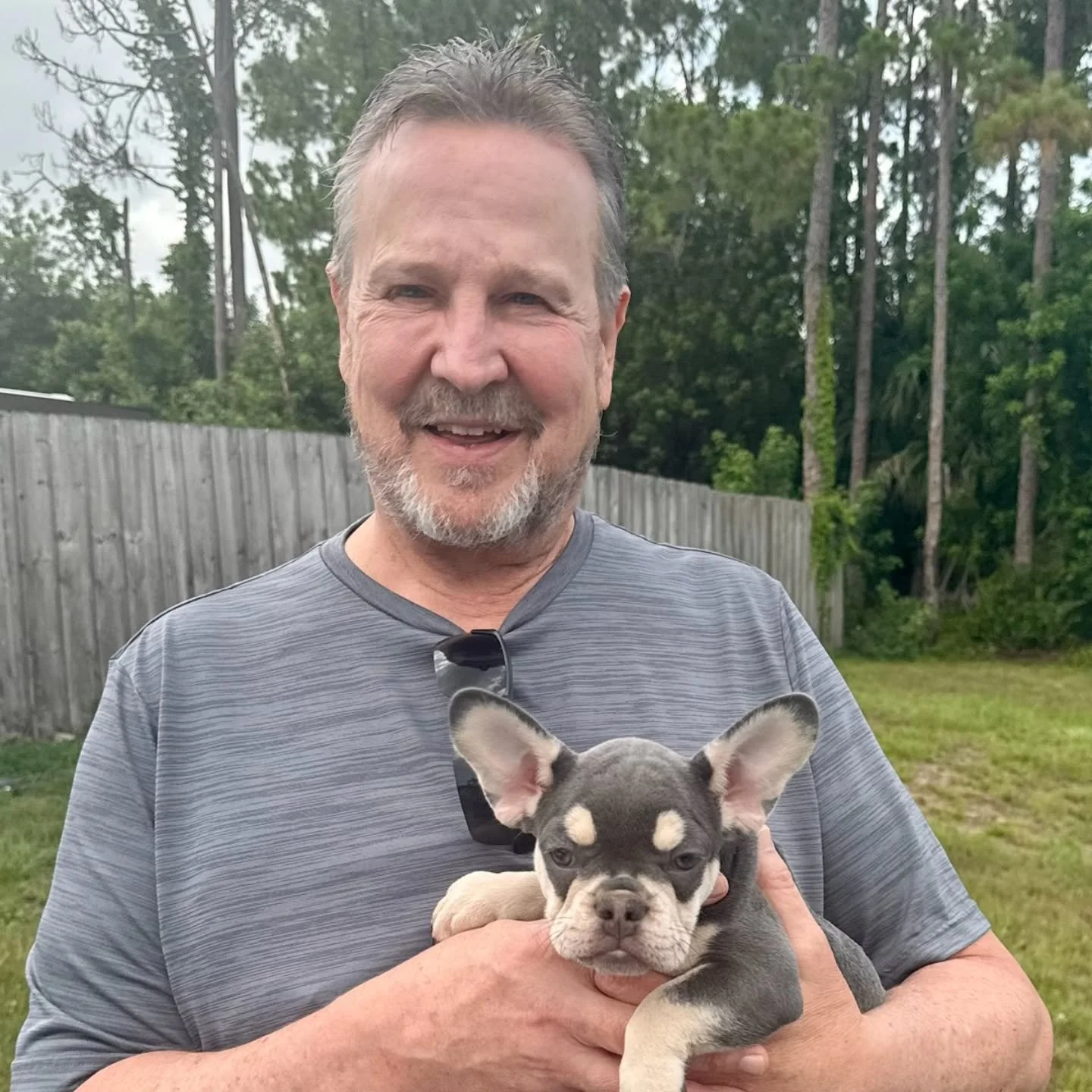 A big congratulations to Larry on bringing home one of our gorgeous lilac &amp; tan girls! 💜🧸🐾

Blue is already settling in and we know she&rsquo;s in the best hands. Watching our pups go to such loving homes is the most rewarding part of what we 