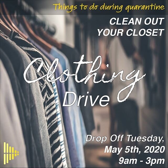 ELEVATED invites you to donate your new or gently used clothing, coats, and shoes. All items will be donated to Lynwood families who are experiencing a growing need of support during the COVID 19 pandemic. Please ensure that clothes are clean and wea