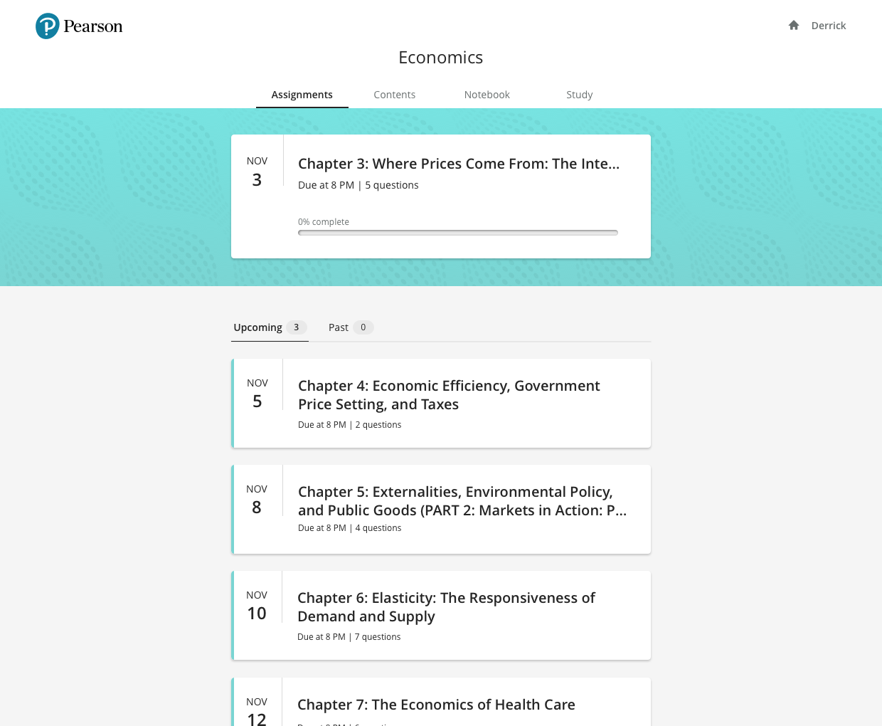 Student dashboard
