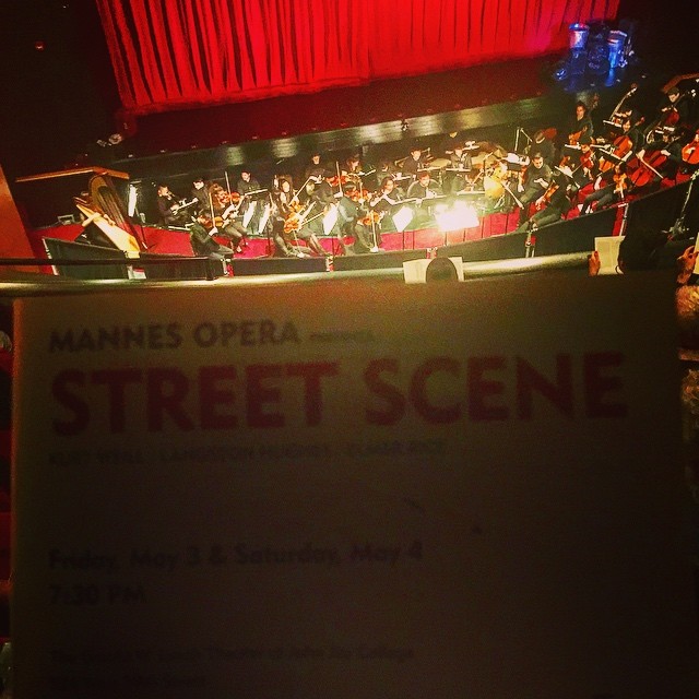 Enjoying Street Scene by Mannes Opera tonight...