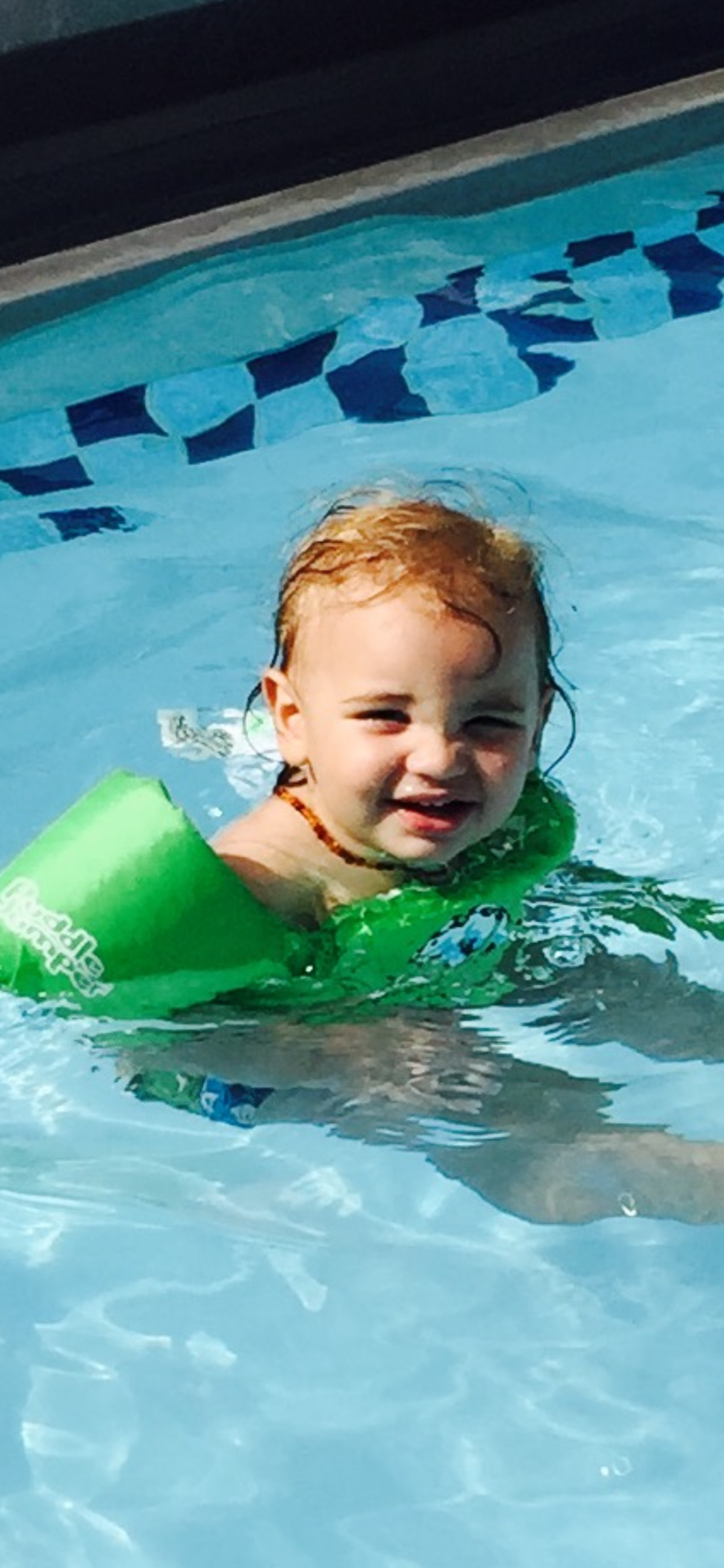 Who is in the water?