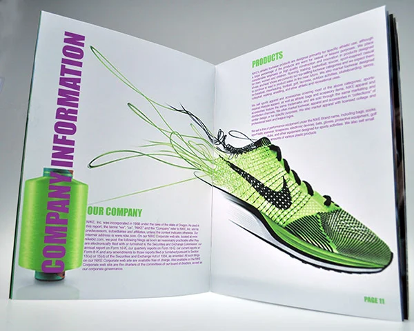 Nike Annual Report Spread 3