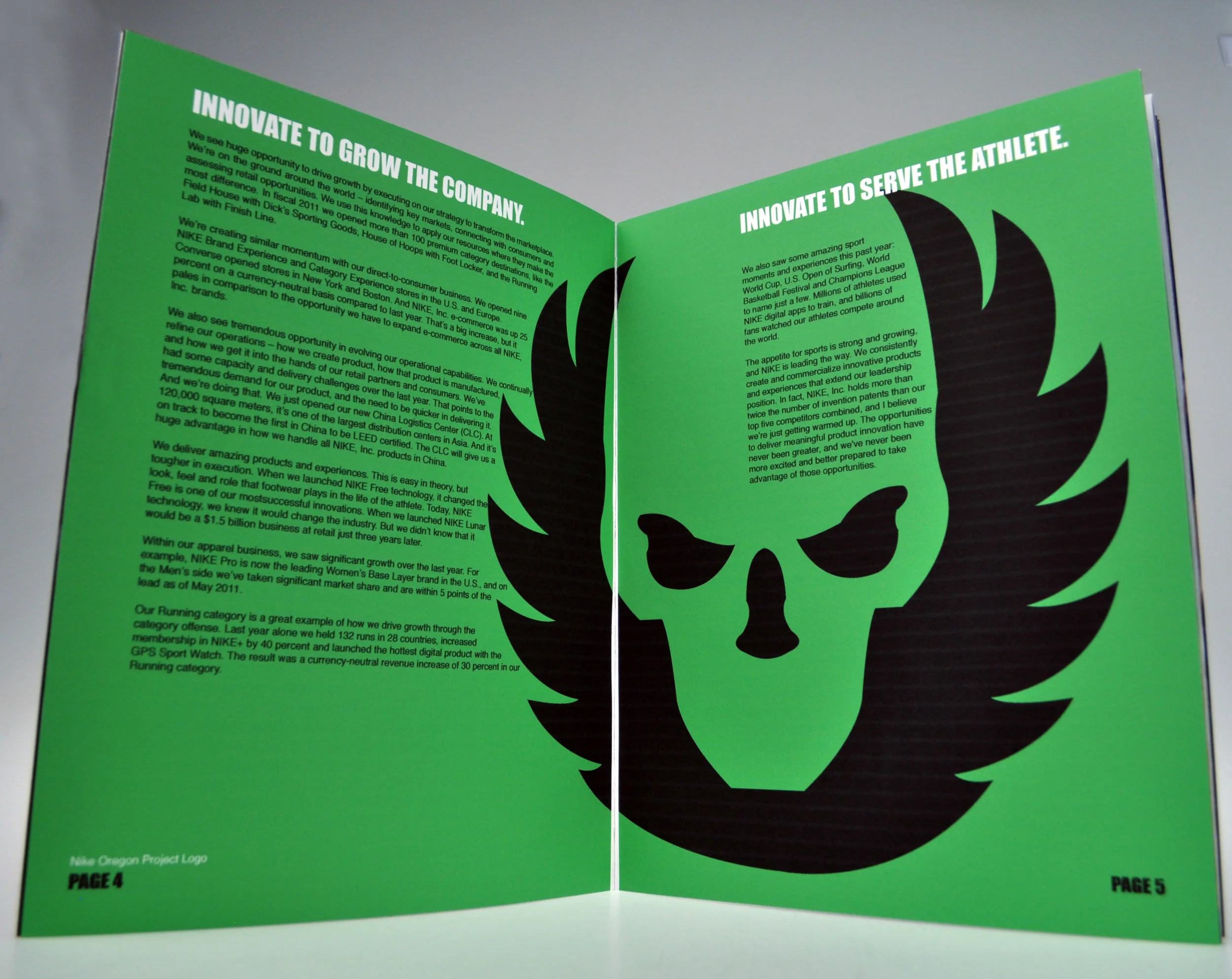 Nike Annual Report Spread 4