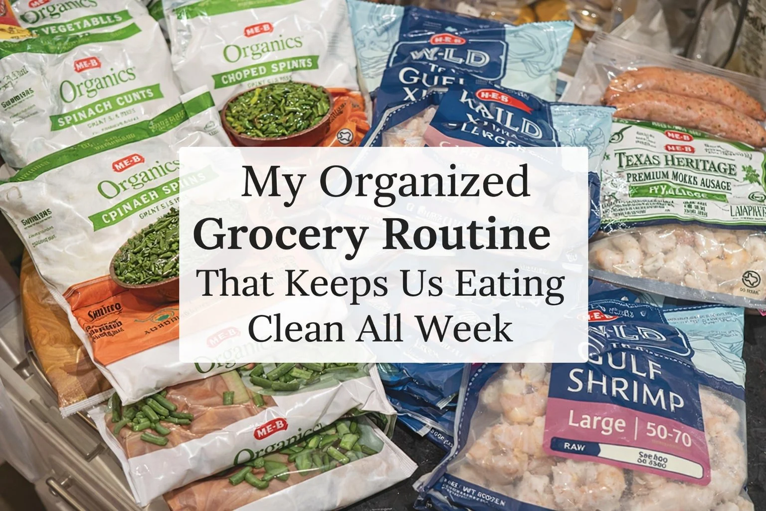 My Organized Grocery Routine: How I Meal Plan Once and Eat Clean All Week (No Stress Cooking)