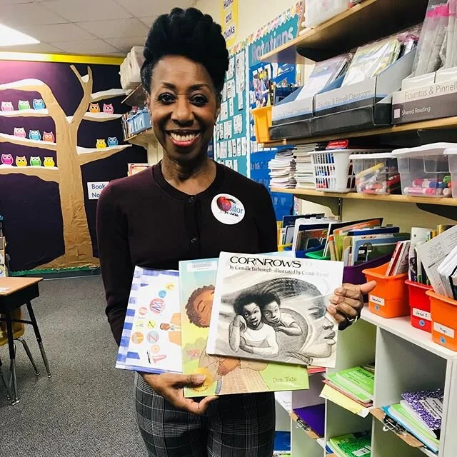 At the end of February Oleta visited Benjamin Banneker Elementary school in Kansas City as part of the learning experience for Black History Month. She had the honor of reading books to the 1st and 2nd graders. What a joy to behold...those beautiful eager minds. She was looking at our future. Banneker Elementary #KCpublicschools #blackhistorymonth (last month)