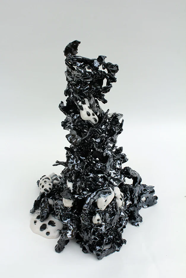  Black Flake 2017 Feldspar and metalic glaze   