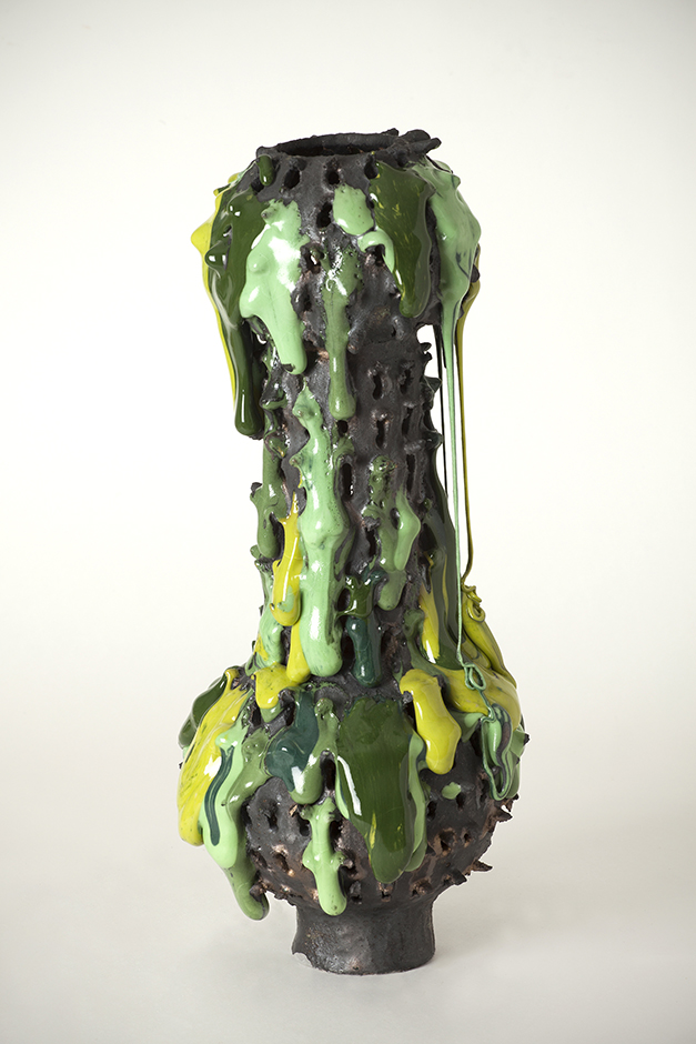  Green Ooze 2016 Ceramic and glaze 410x130x130mm   