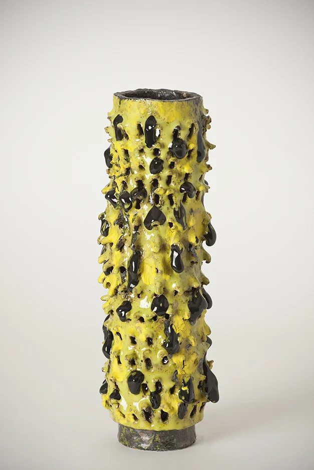  Black Jet on Lime 2016 Ceramic and glaze 410x150mm   