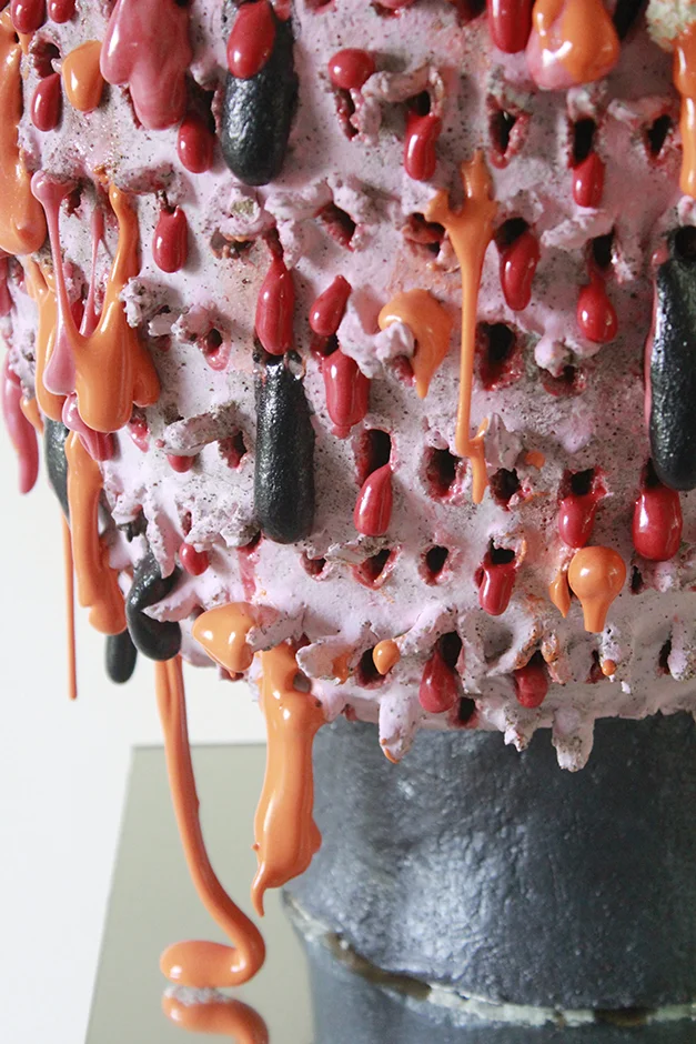  Big Head Ooze (detail) 2016 Ceramic and glaze   
