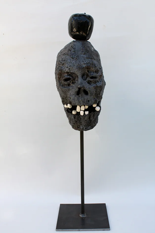 Faith 2014 Ceramic and steel stand