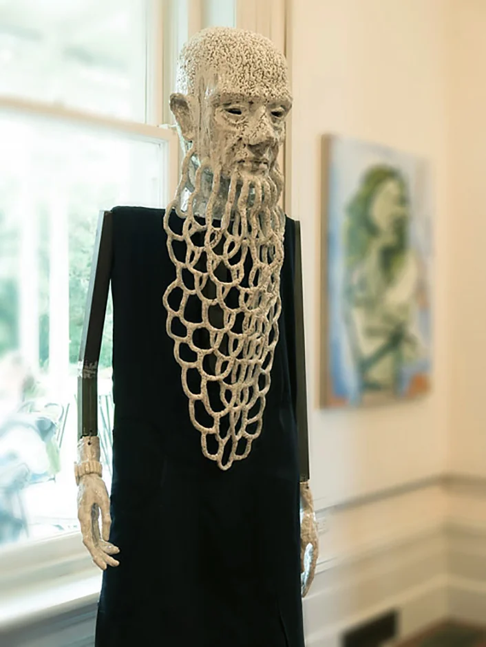  Lucky Man (with Rolex) 2015 Ceramic, steel frame, suiting cloth   