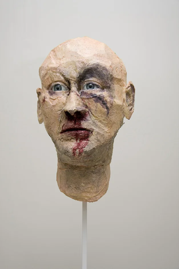 Crushed Petals series - Andre 2009 Polystyrene, glass eyes, steel