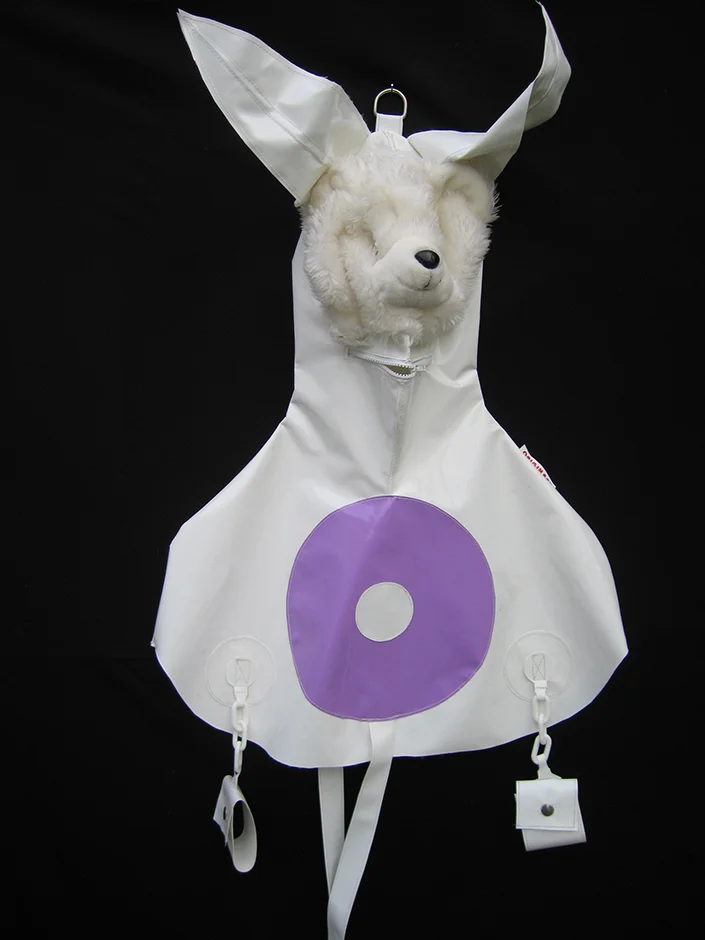 Gimp Suit (Rabbit) 2003 PVC plastic, fake fur