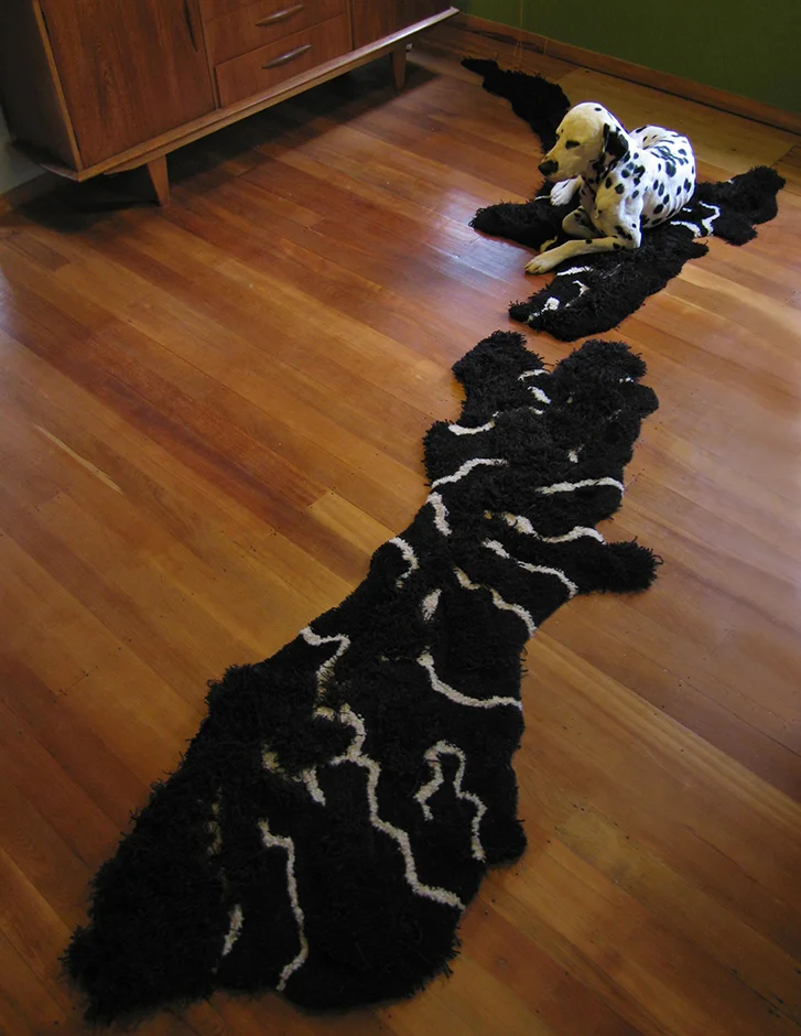 NZ (rivers and mountains) 2007 Tufted wool