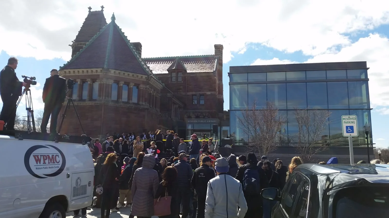 There was quite a throng for the opening.