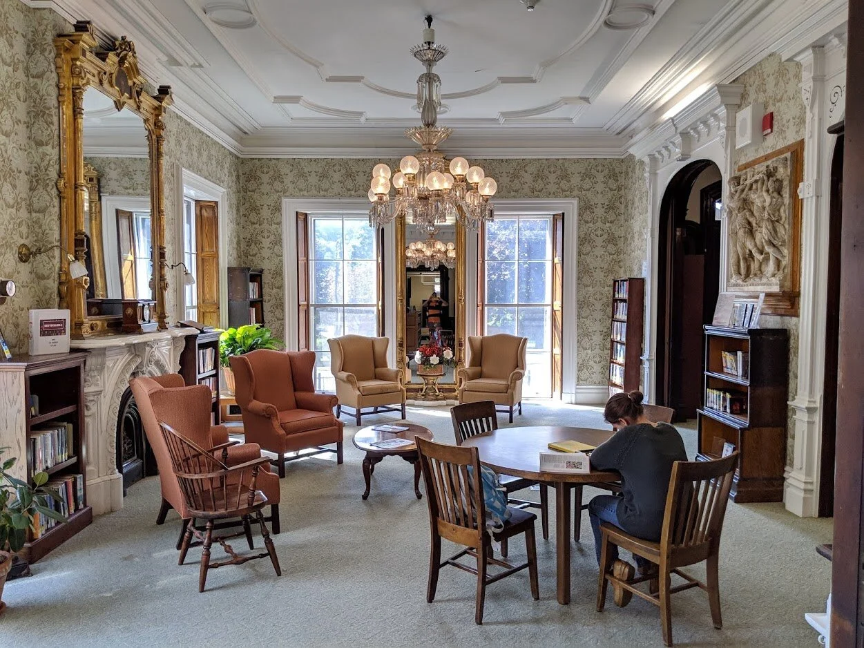 One of the North Adams Library’s reading rooms.